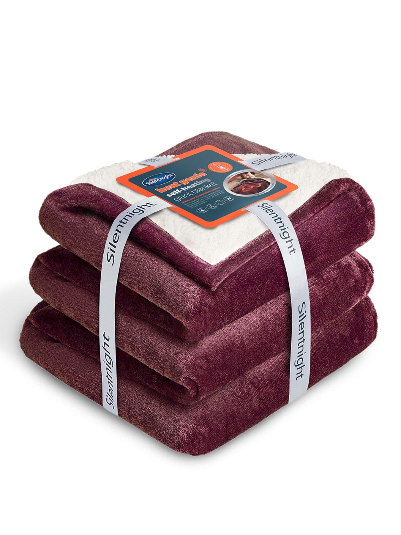 Silentnight Heat Genie Giant Blanket - Berry
