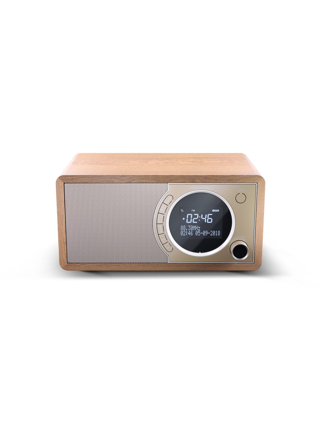 Image 2 of 4 of Sharp DR-450(BR) DIGITAL RADIO, BROWN