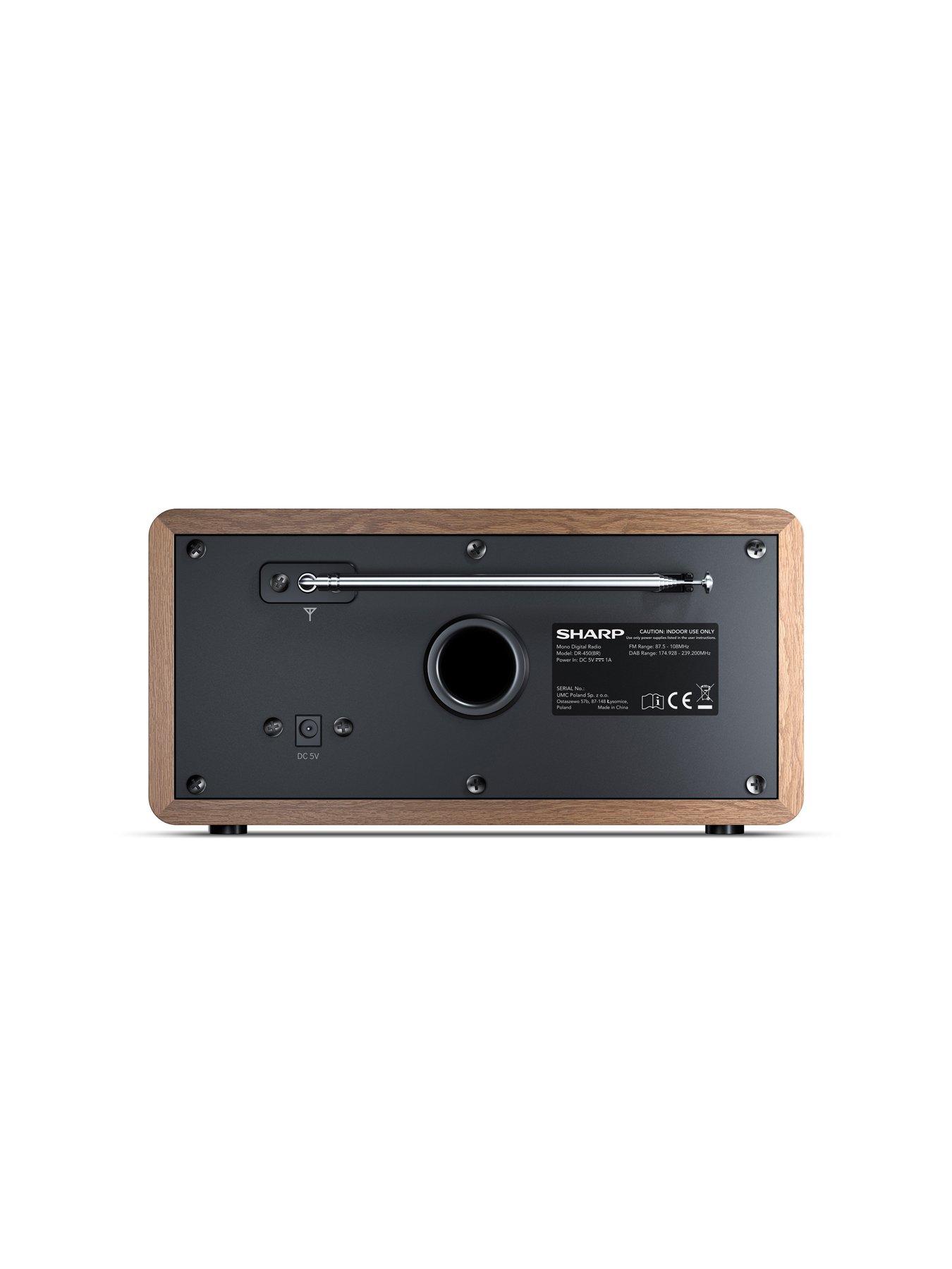 Image 3 of 4 of Sharp DR-450(BR) DIGITAL RADIO, BROWN