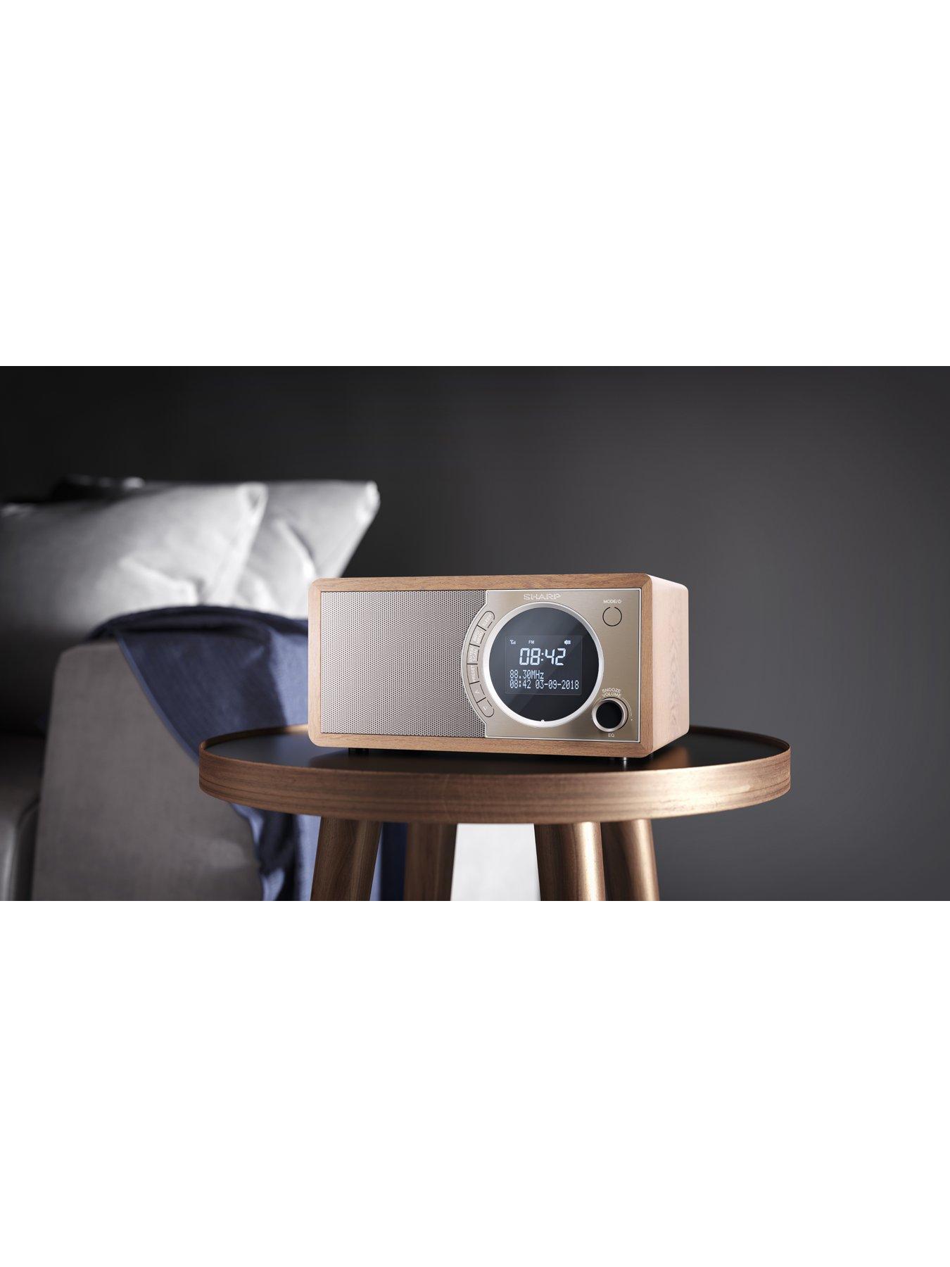 Image 4 of 4 of Sharp DR-450(BR) DIGITAL RADIO, BROWN