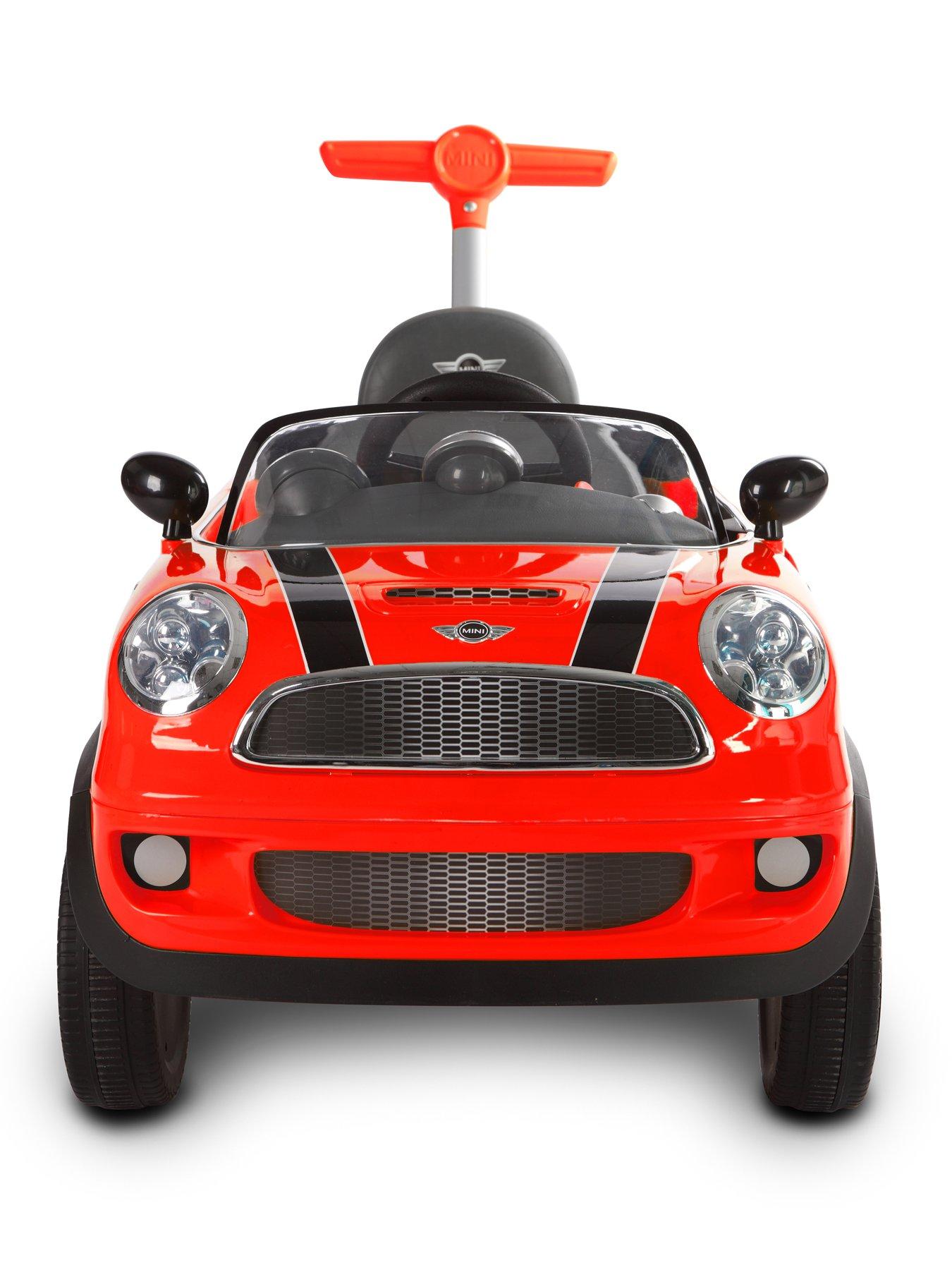 Image 2 of 7 of Mini Cooper Play Push Car Ride-On&nbsp;with Parental Handle - Red