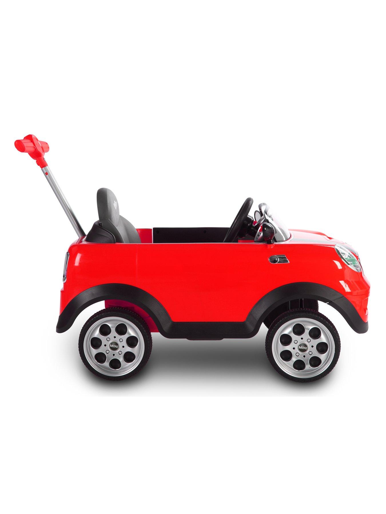 Image 3 of 7 of Mini Cooper Play Push Car Ride-On&nbsp;with Parental Handle - Red
