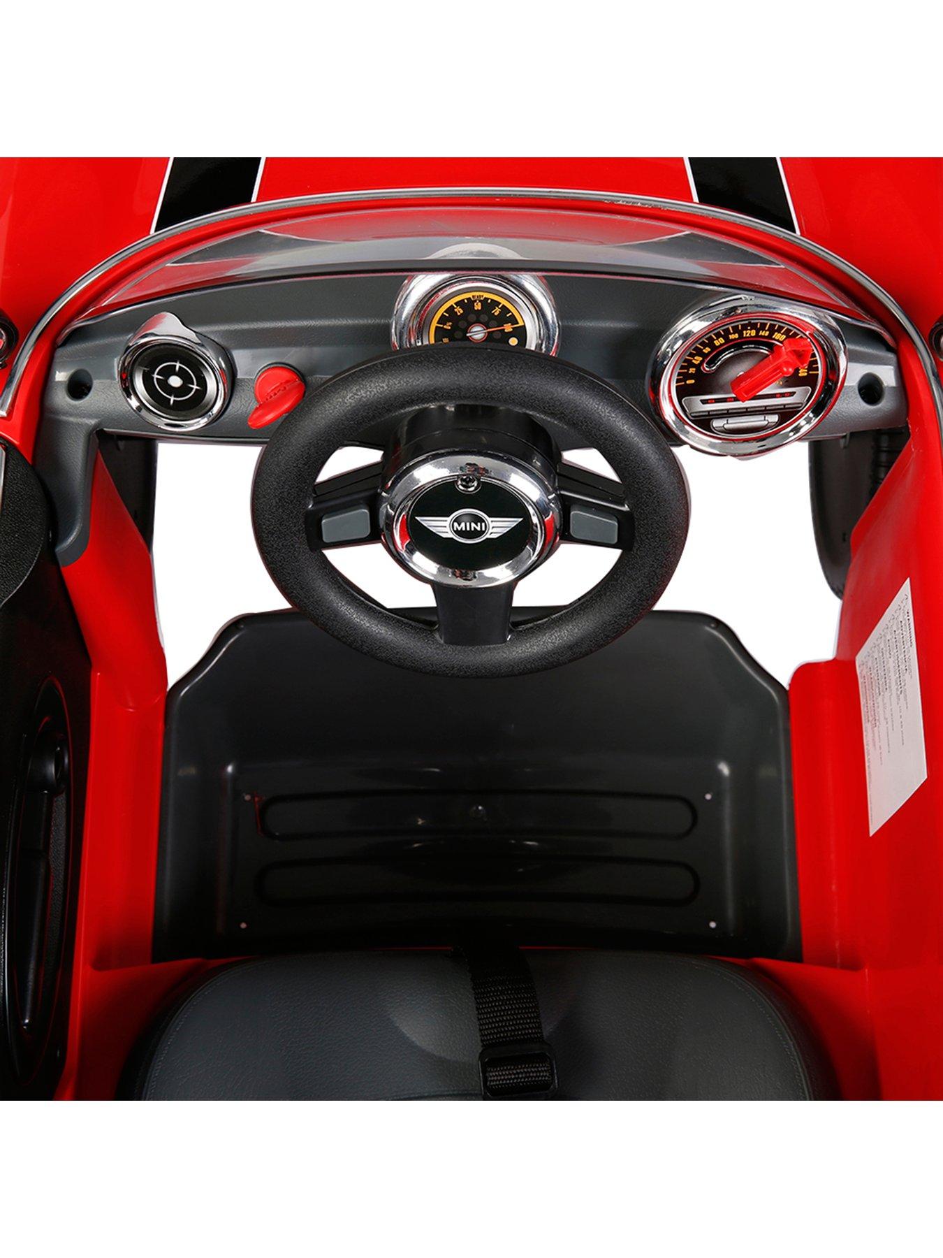 Image 6 of 7 of Mini Cooper Play Push Car Ride-On&nbsp;with Parental Handle - Red