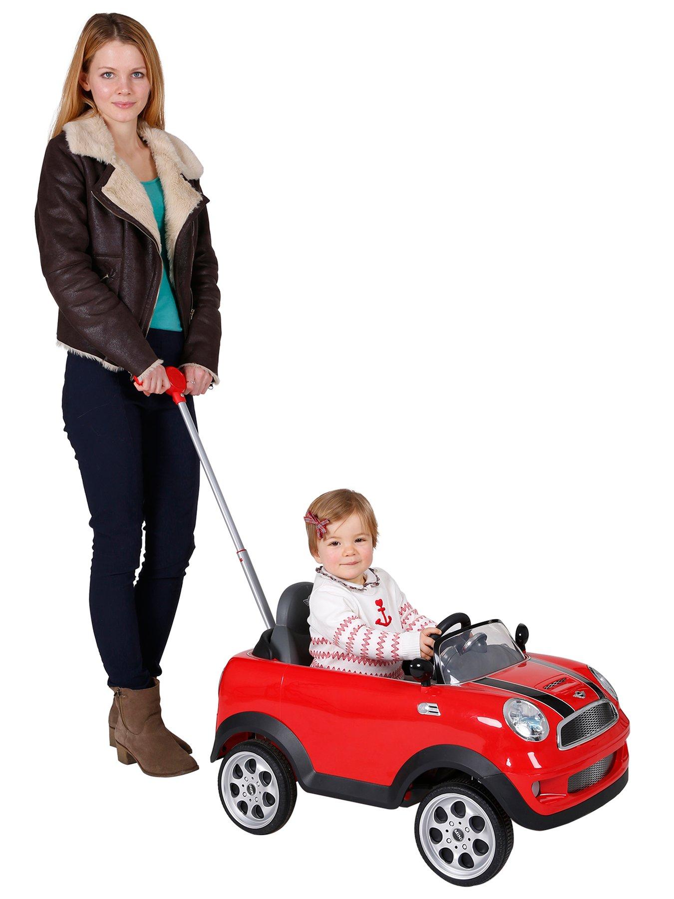 Image 7 of 7 of Mini Cooper Play Push Car Ride-On&nbsp;with Parental Handle - Red