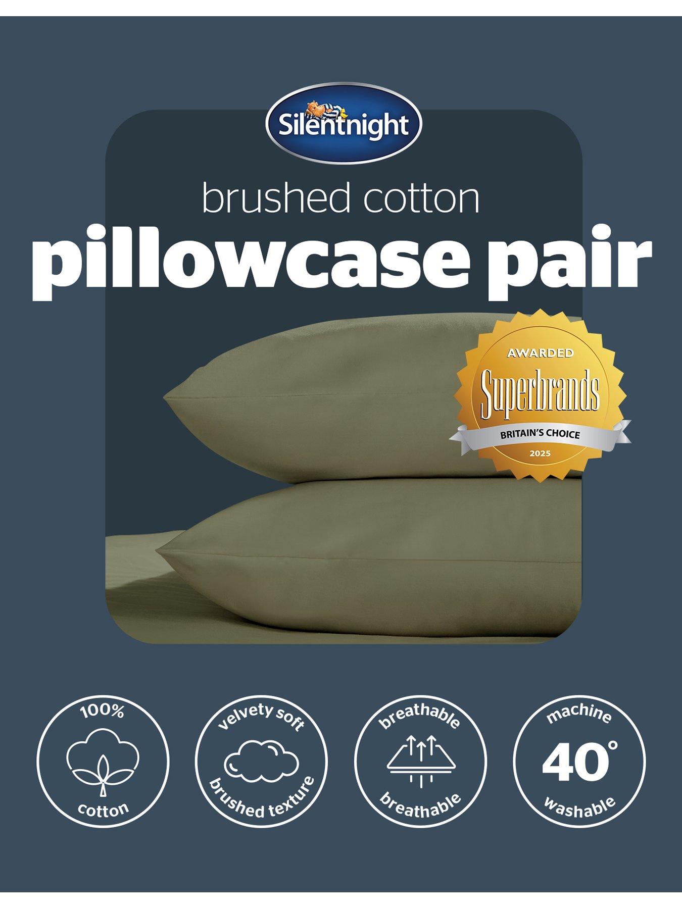 Image 6 of 6 of Silentnight Brushed Cotton Pillowcase Pair