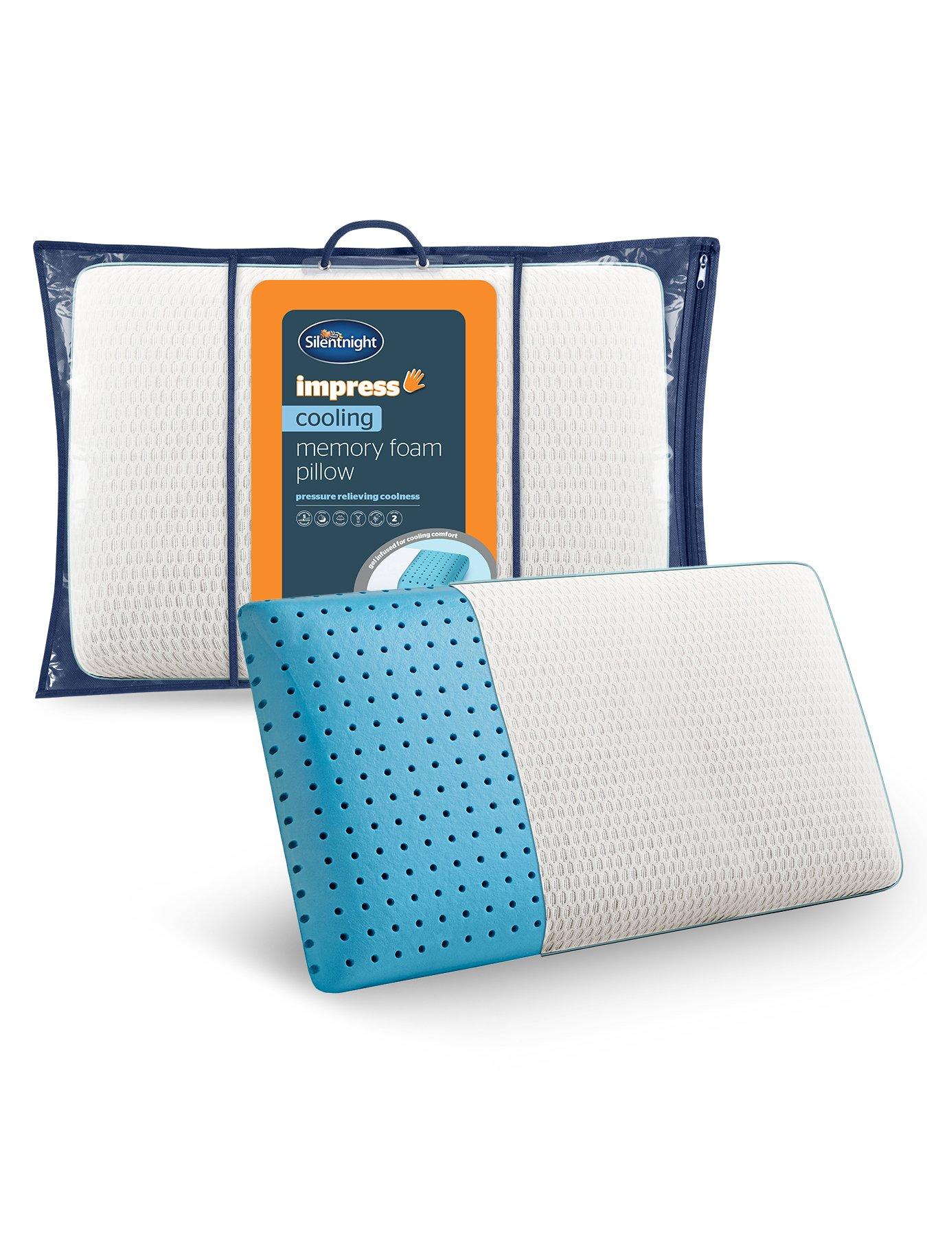 front image of silentnight-impress-cooling-summer-memory-foam-pillow