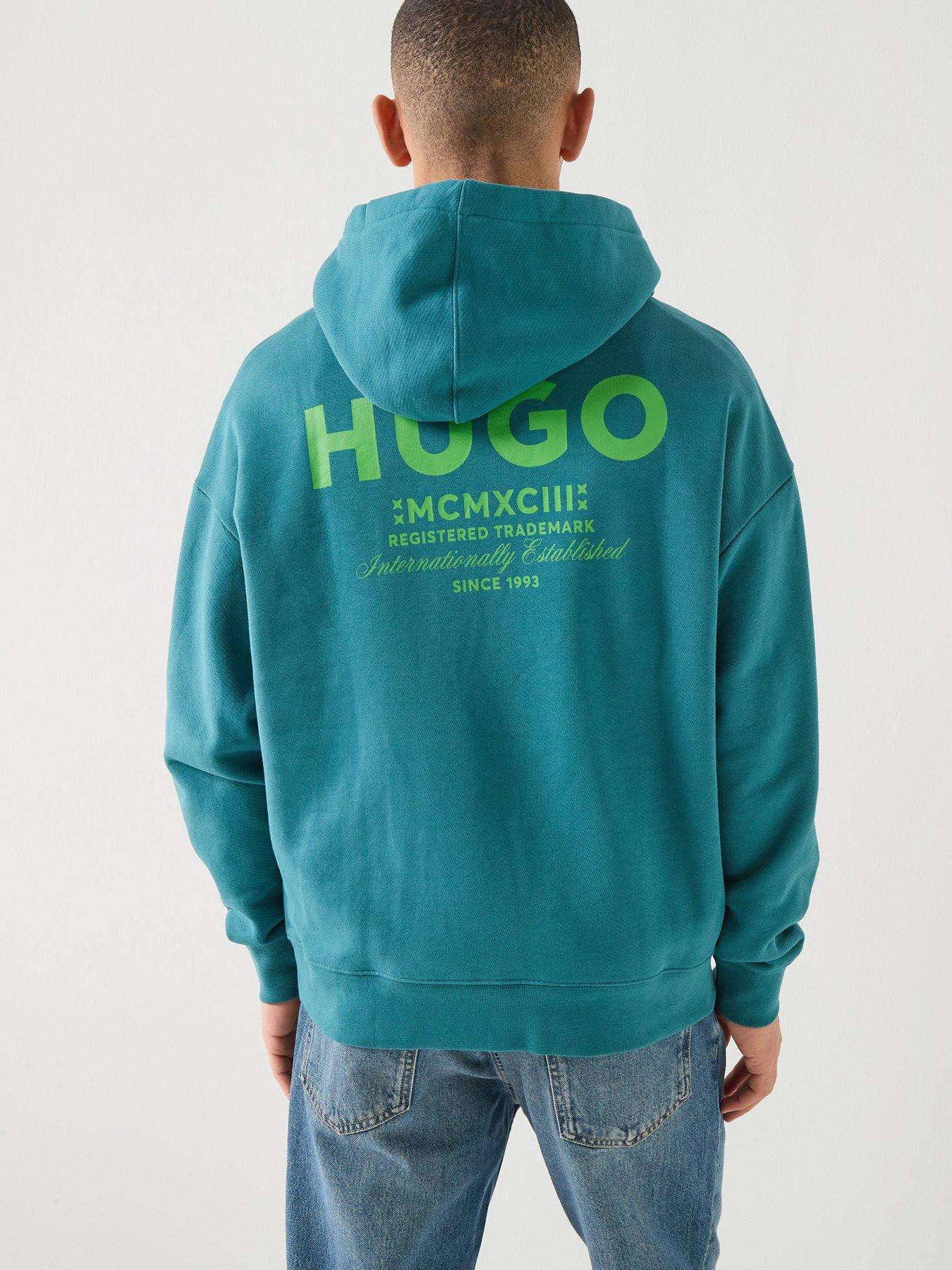 HUGO Nazardo Loose Fit Hoodie - Blue