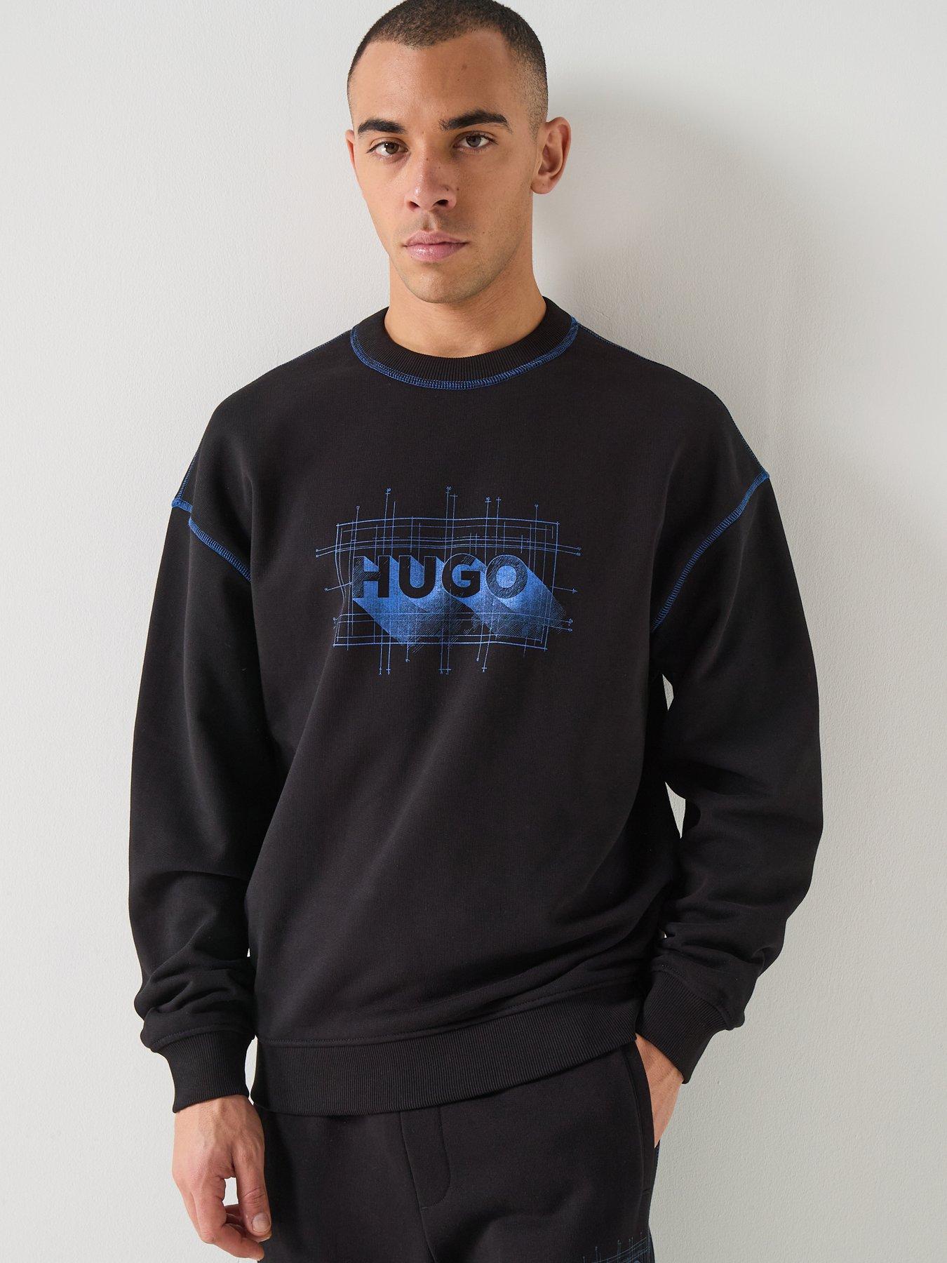  image of hugo-blue-nothalic-sweatshirt-black