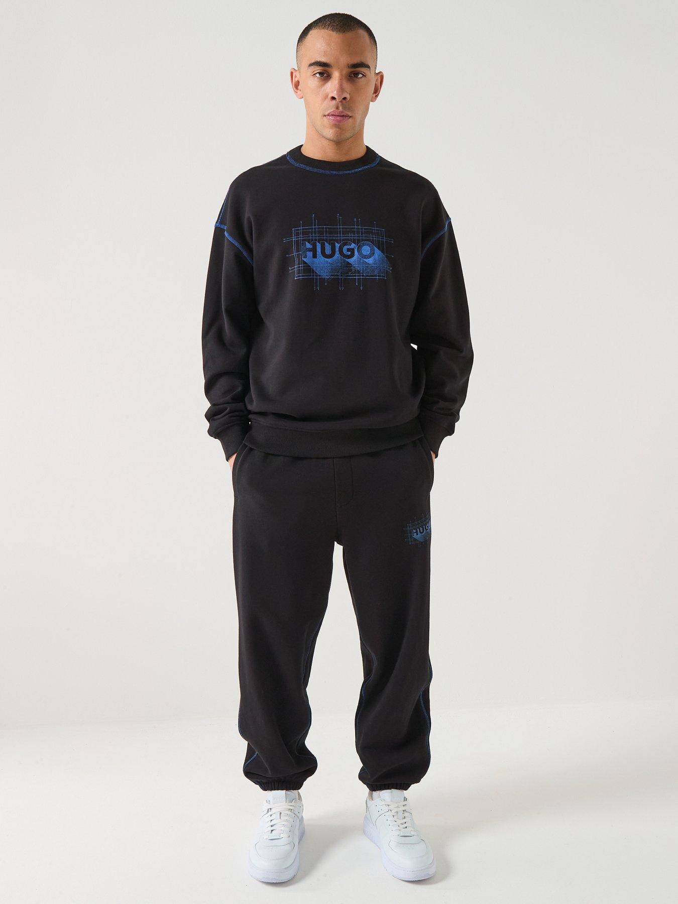  image of hugo-blue-nothalic-sweatshirt-black