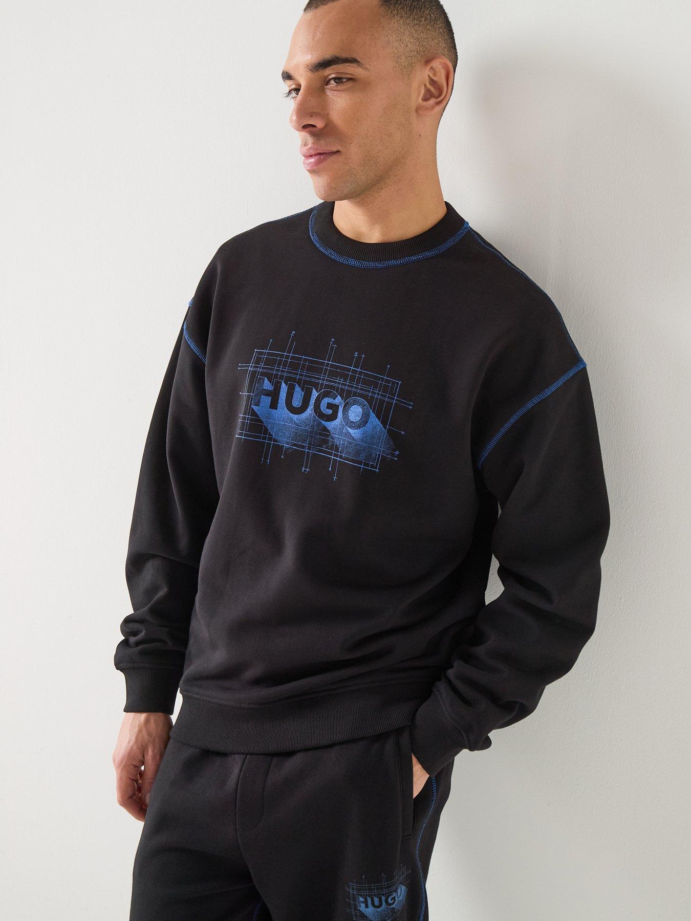 image of hugo-blue-nothalic-sweatshirt-black