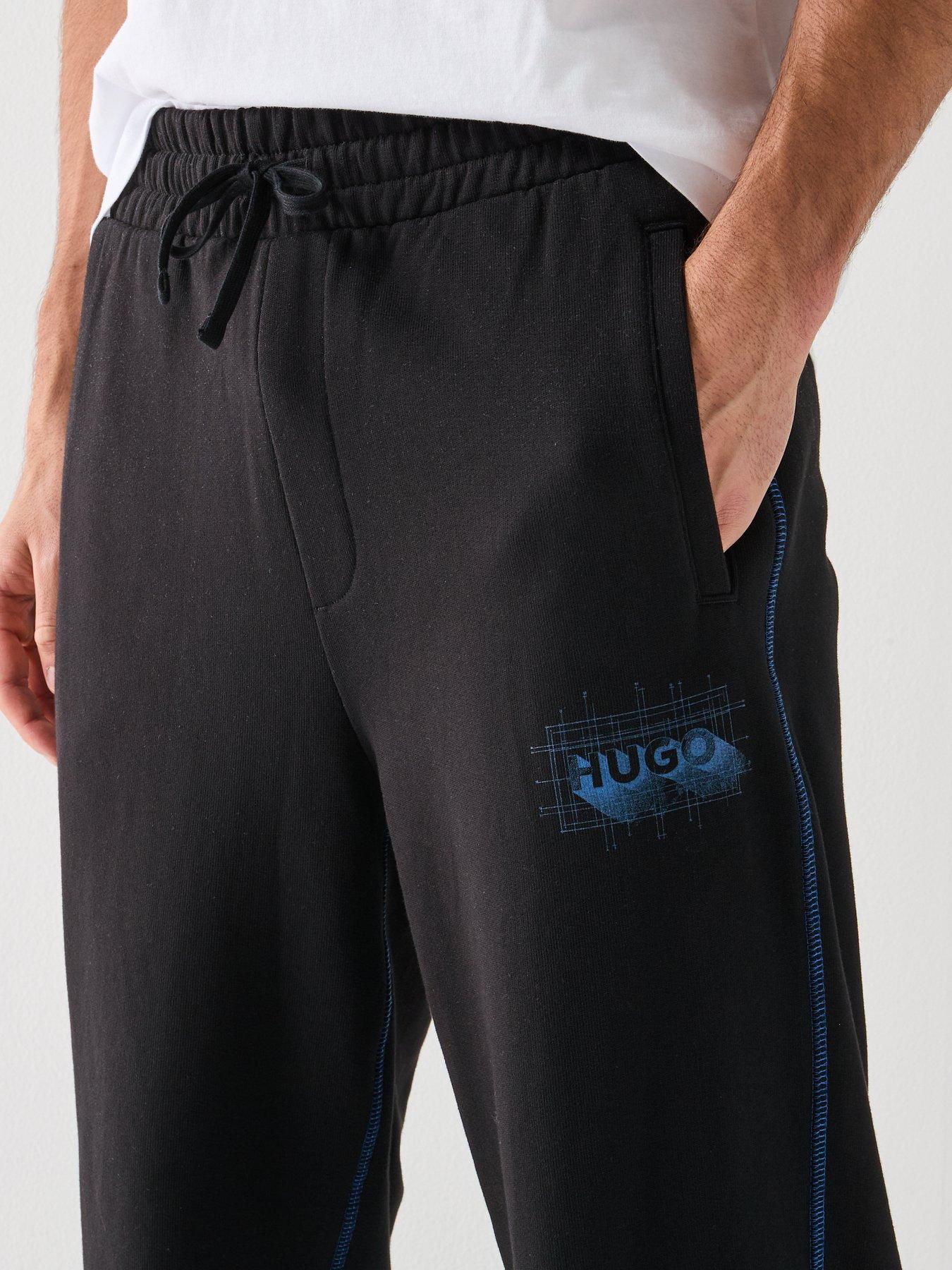  image of hugo-blue-notharos-joggers-black