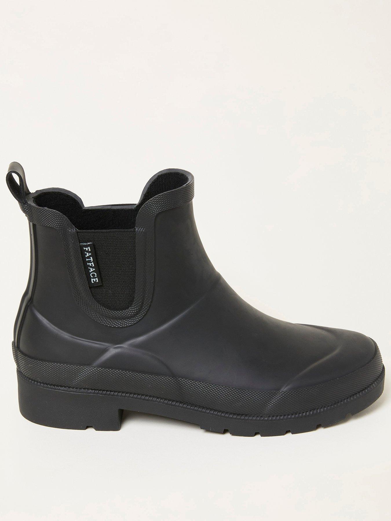 front image of fatface-rubber-ankle-wellies-black