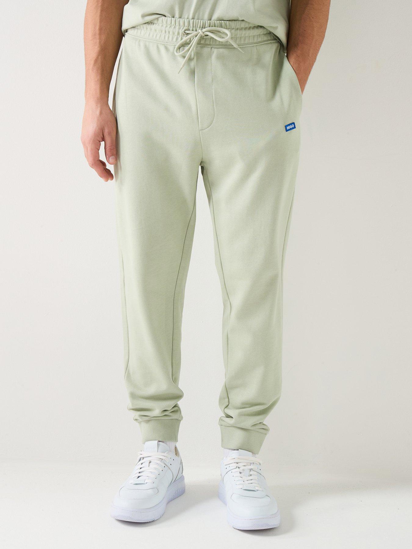  image of hugo-napin-regular-fit-joggers-light-green
