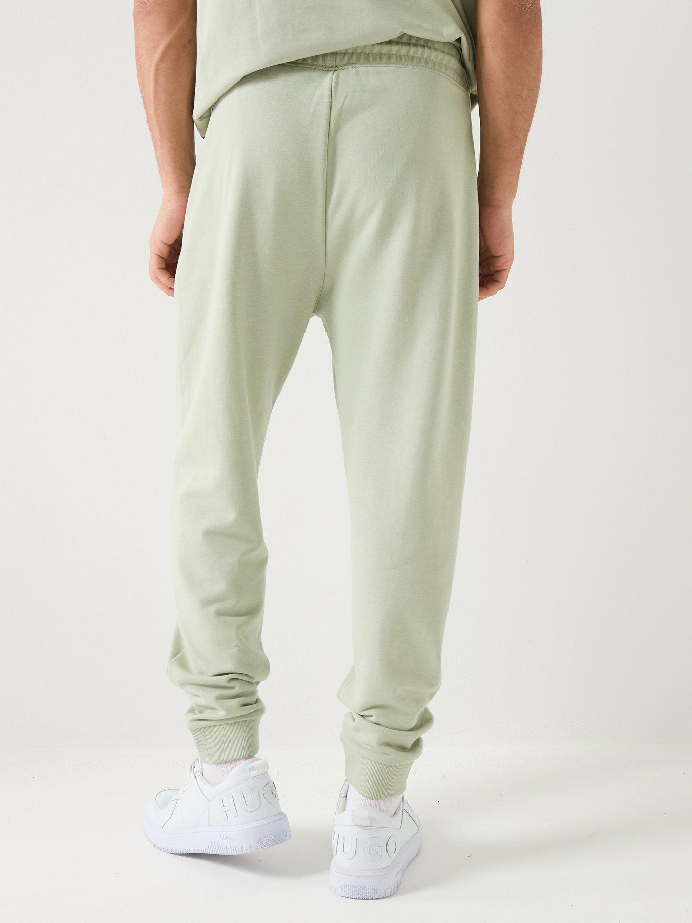  image of hugo-napin-regular-fit-joggers-light-green