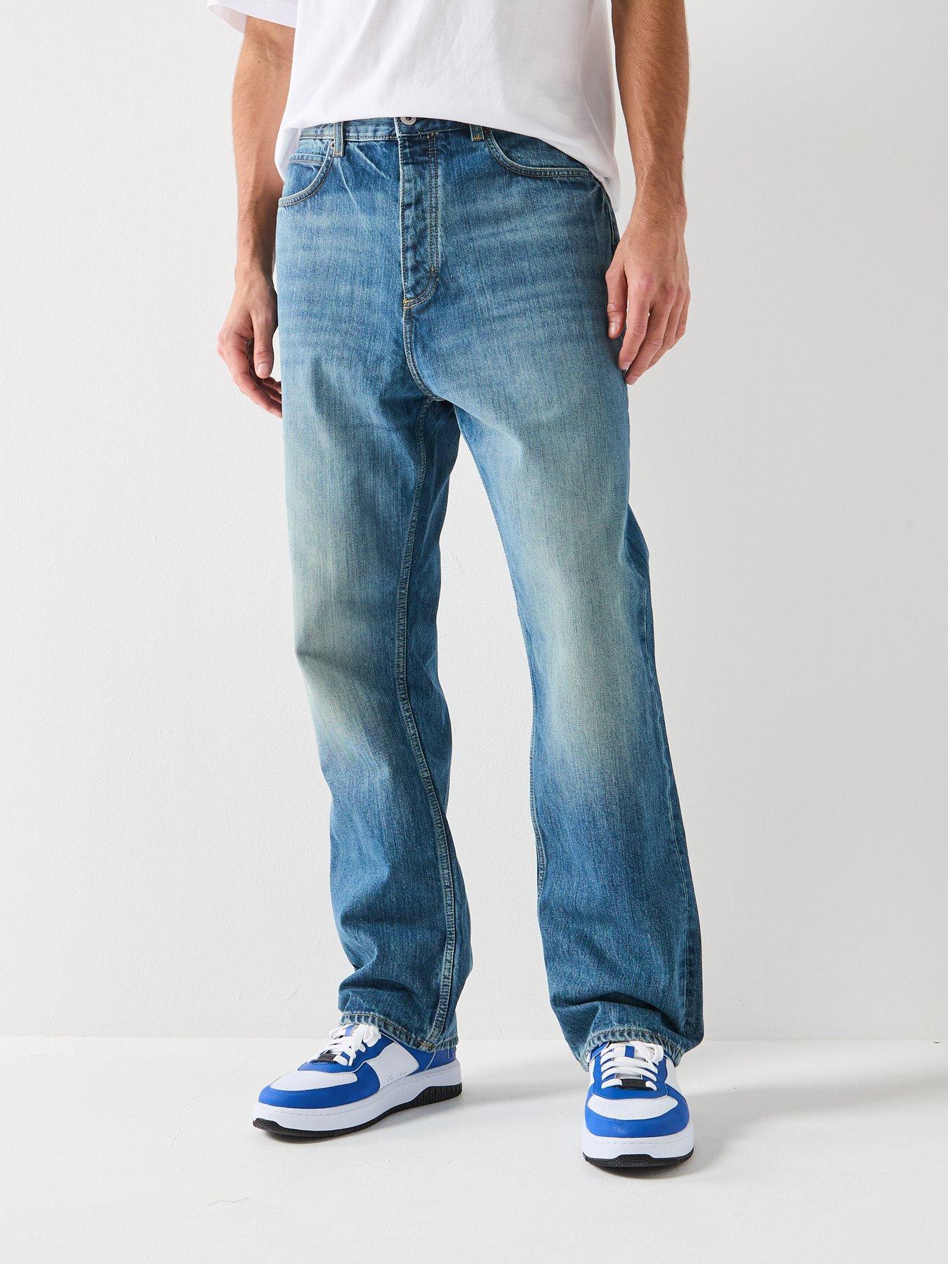 HUGO Nate Baggy Jeans - Blue