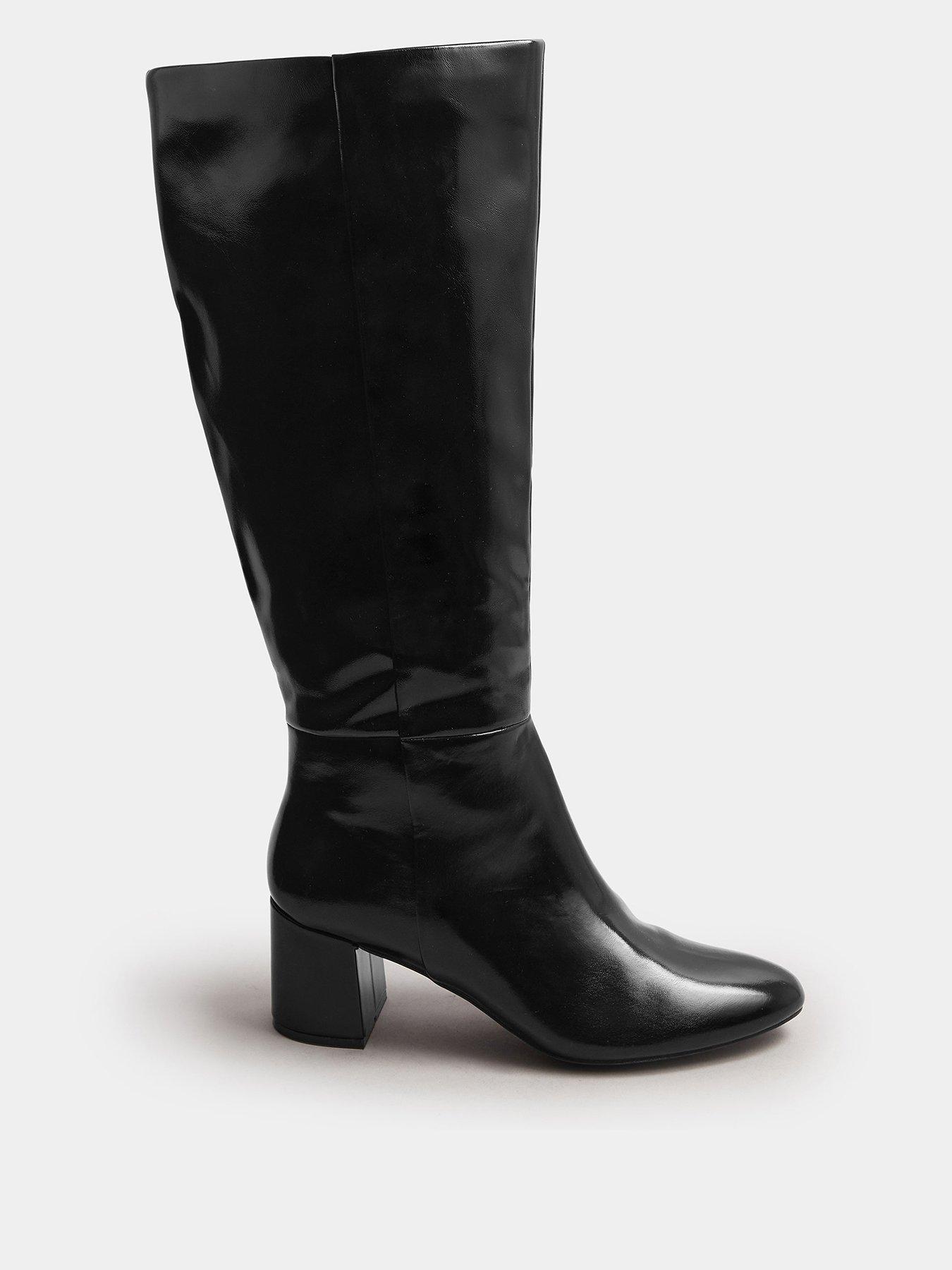 undefined Knee High Block Heel Boot