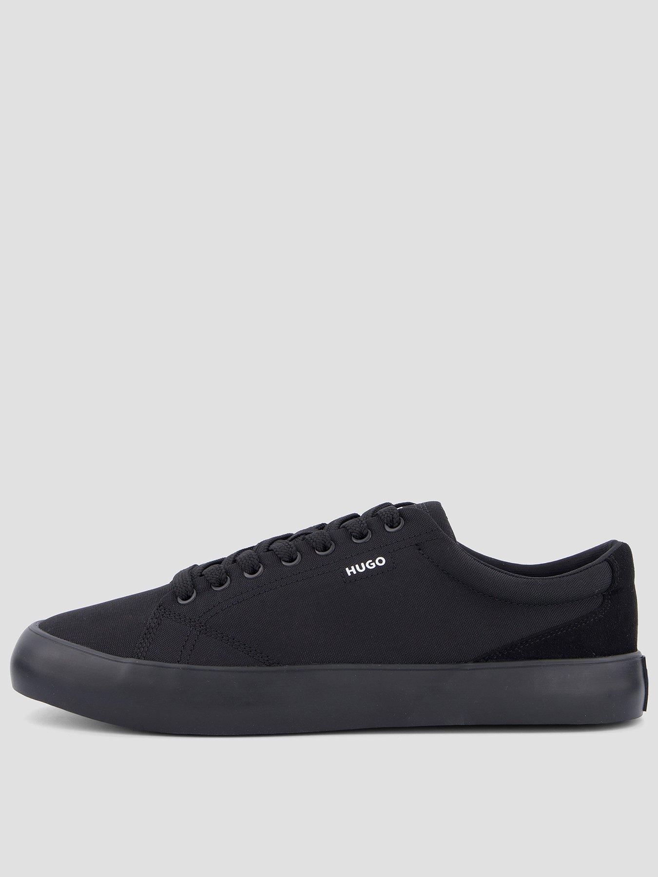 HUGO Blue B-Cross Tenn Canvas Trainers - Black