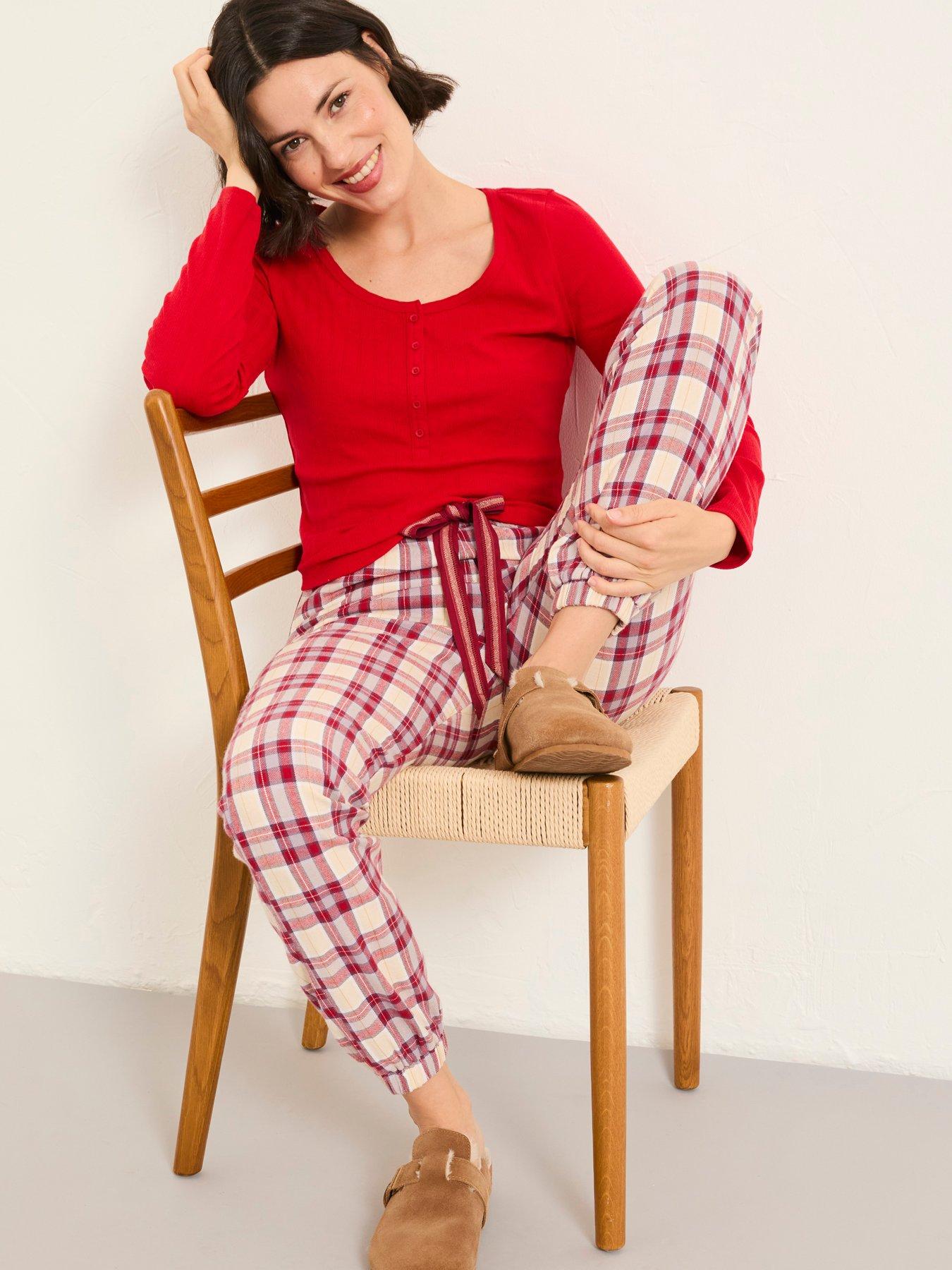  image of fatface-hattie-henley-top-red