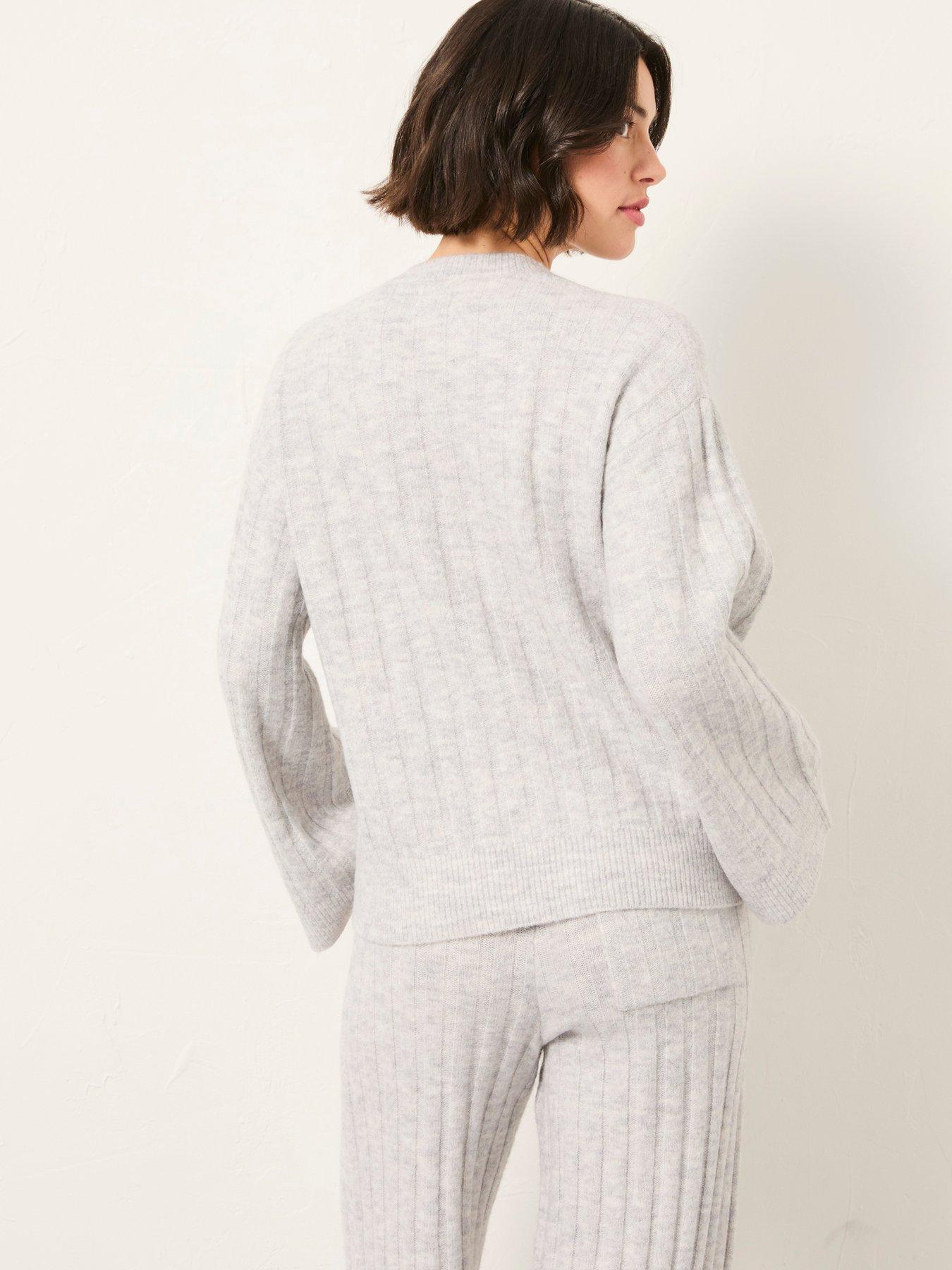  image of fatface-knit-lounge-jumper-grey