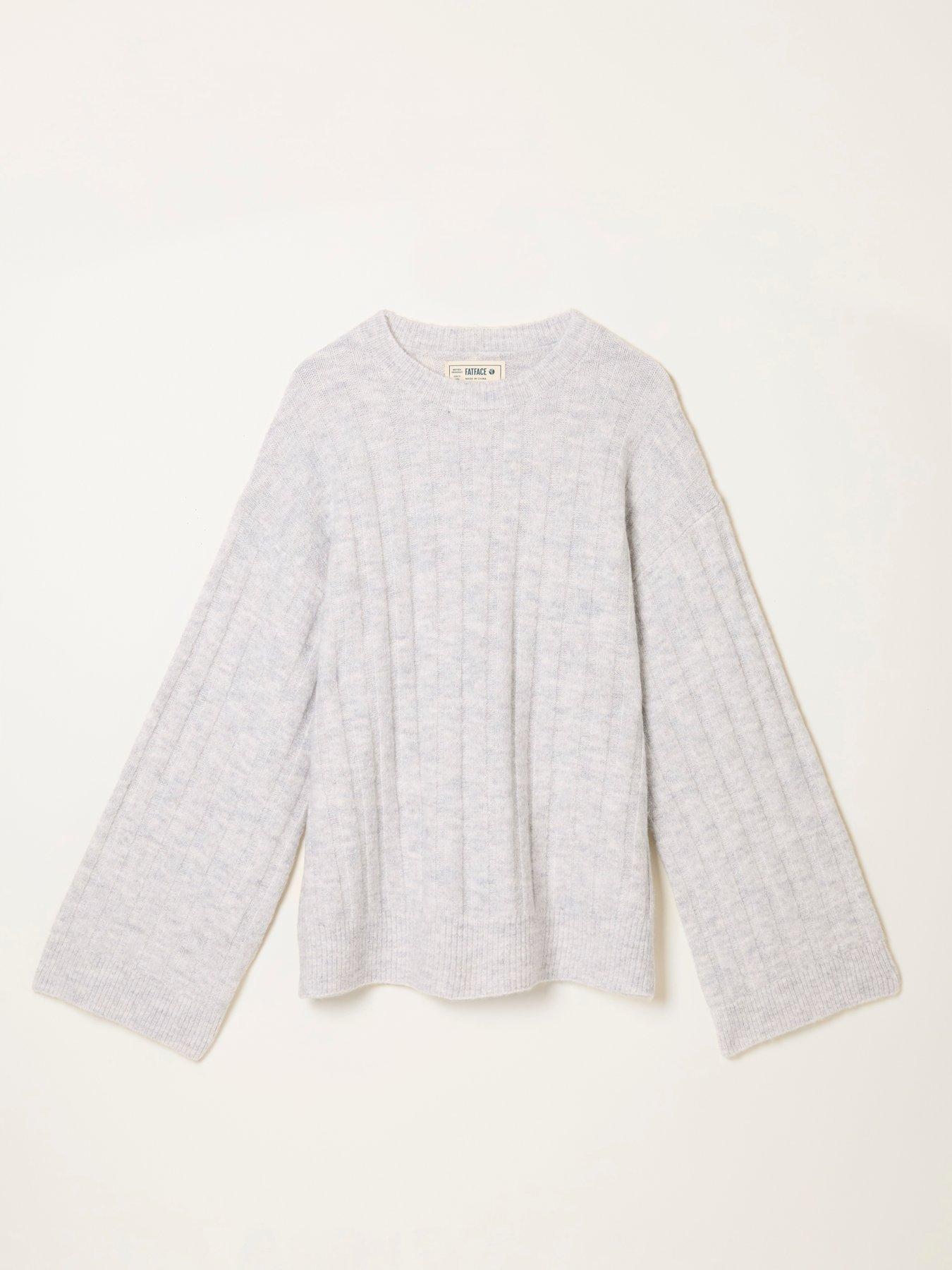  image of fatface-knit-lounge-jumper-grey