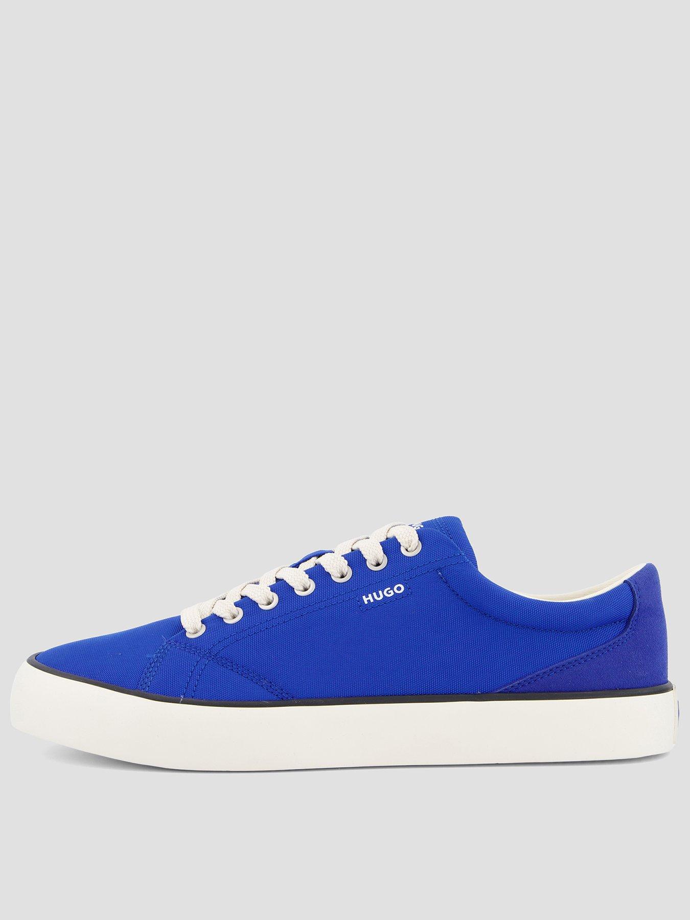 HUGO Hugo Blue B-cross Tenn Canvas Trainers