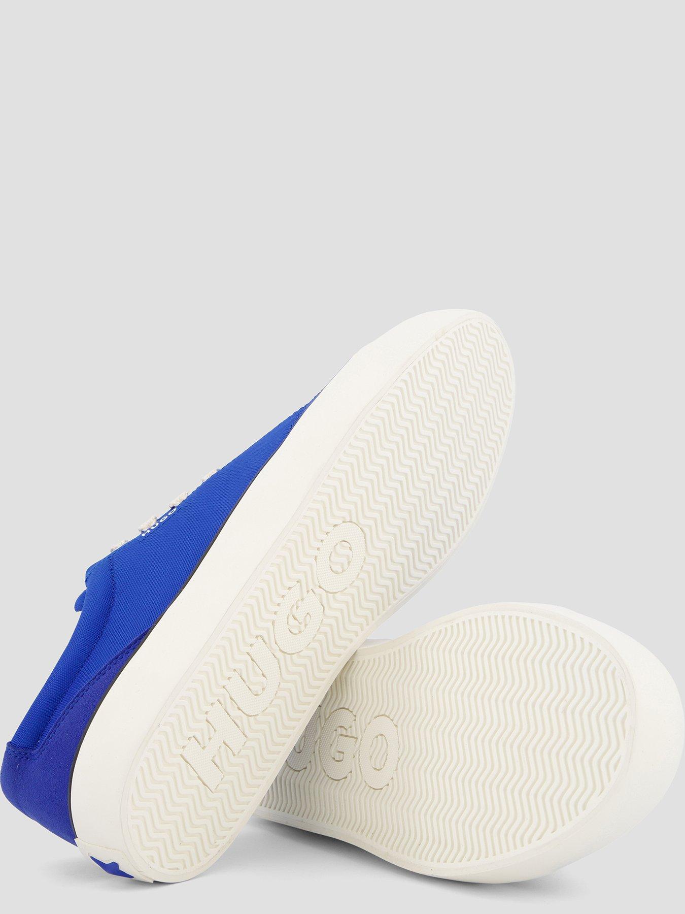 Image 4 of 7 of HUGO B-Cross Tenn Canvas Trainers - Blue