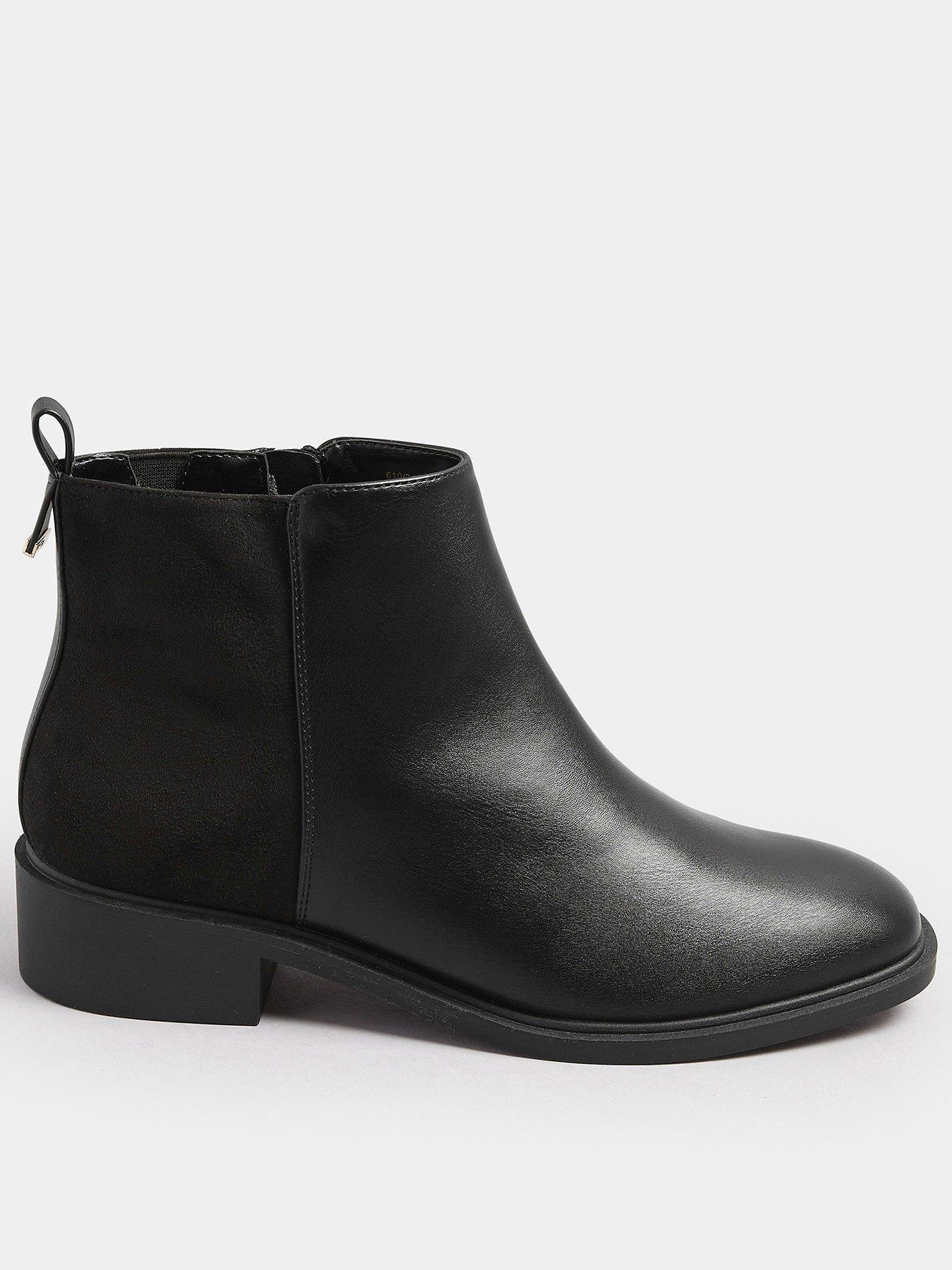 undefined Extra Wide Fit Metal Trim Ankle Boot