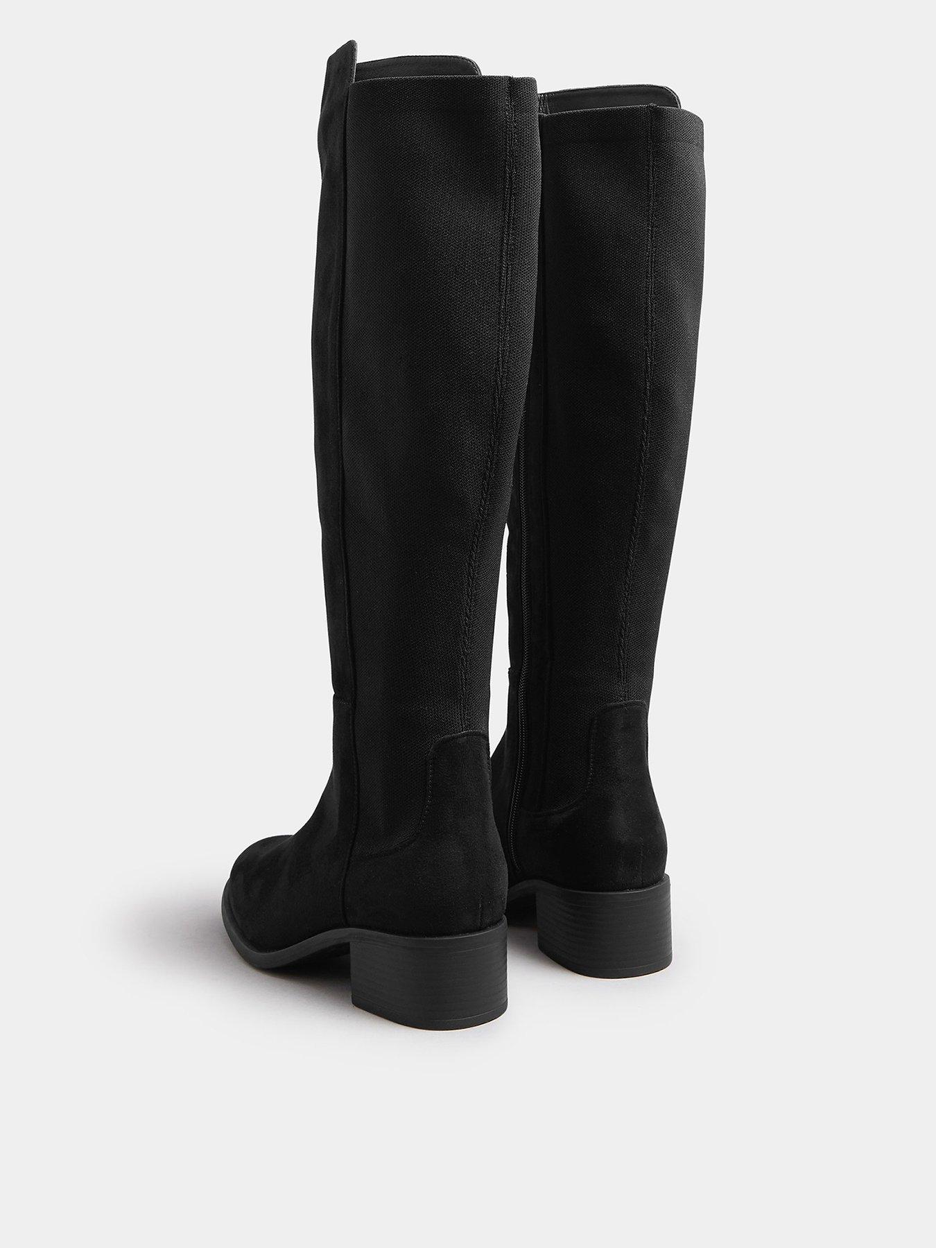 Image 3 of 4 of Yours Extra Wide Fit Stepped Topline Boot - Black