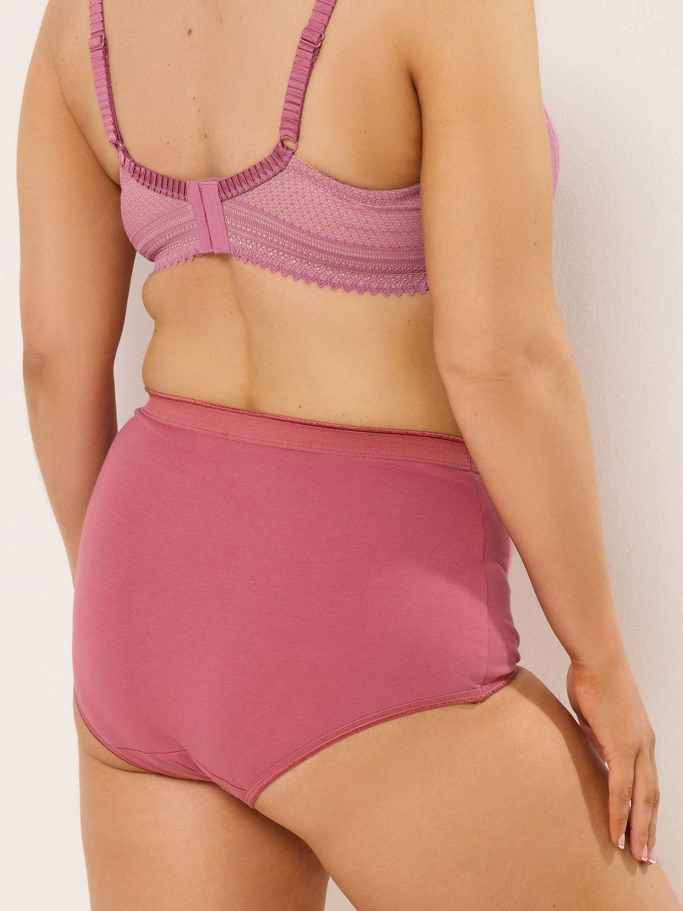  image of yours-curve-5-pack-full-briefs-purple