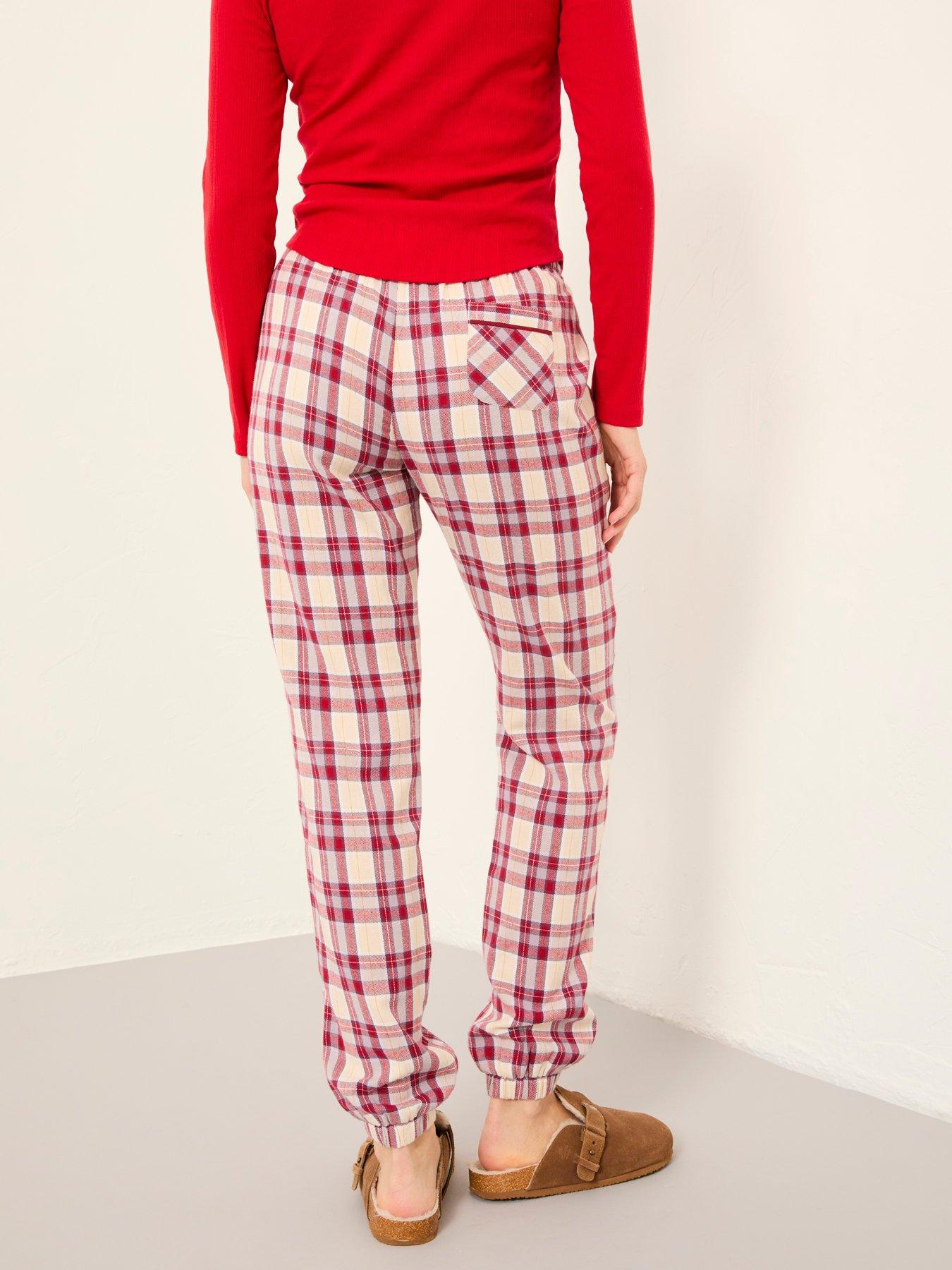 Image 2 of 6 of FatFace Cora Check Pyjamas - Purple