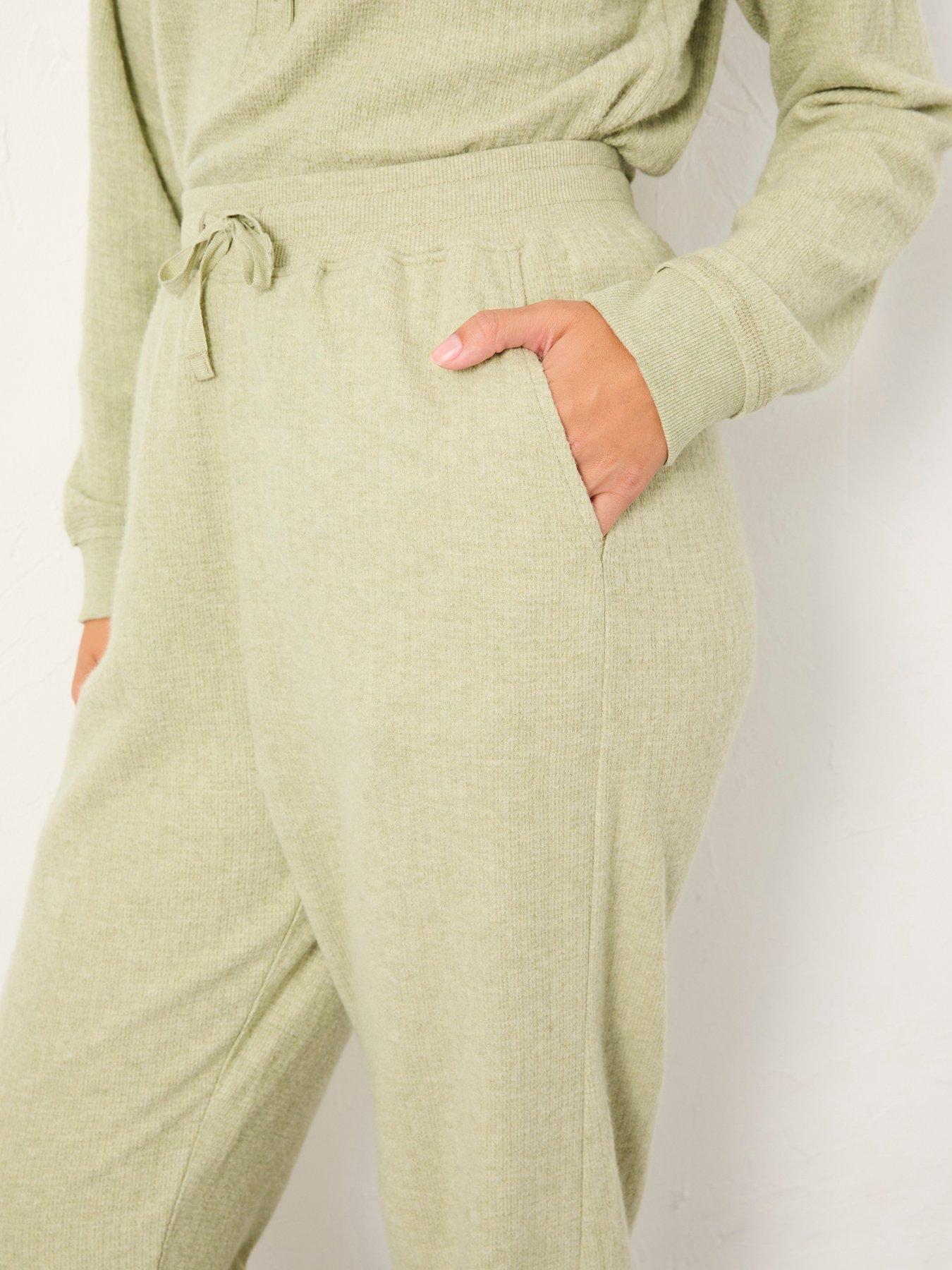  image of fatface-cuffed-lounge-bottom-green