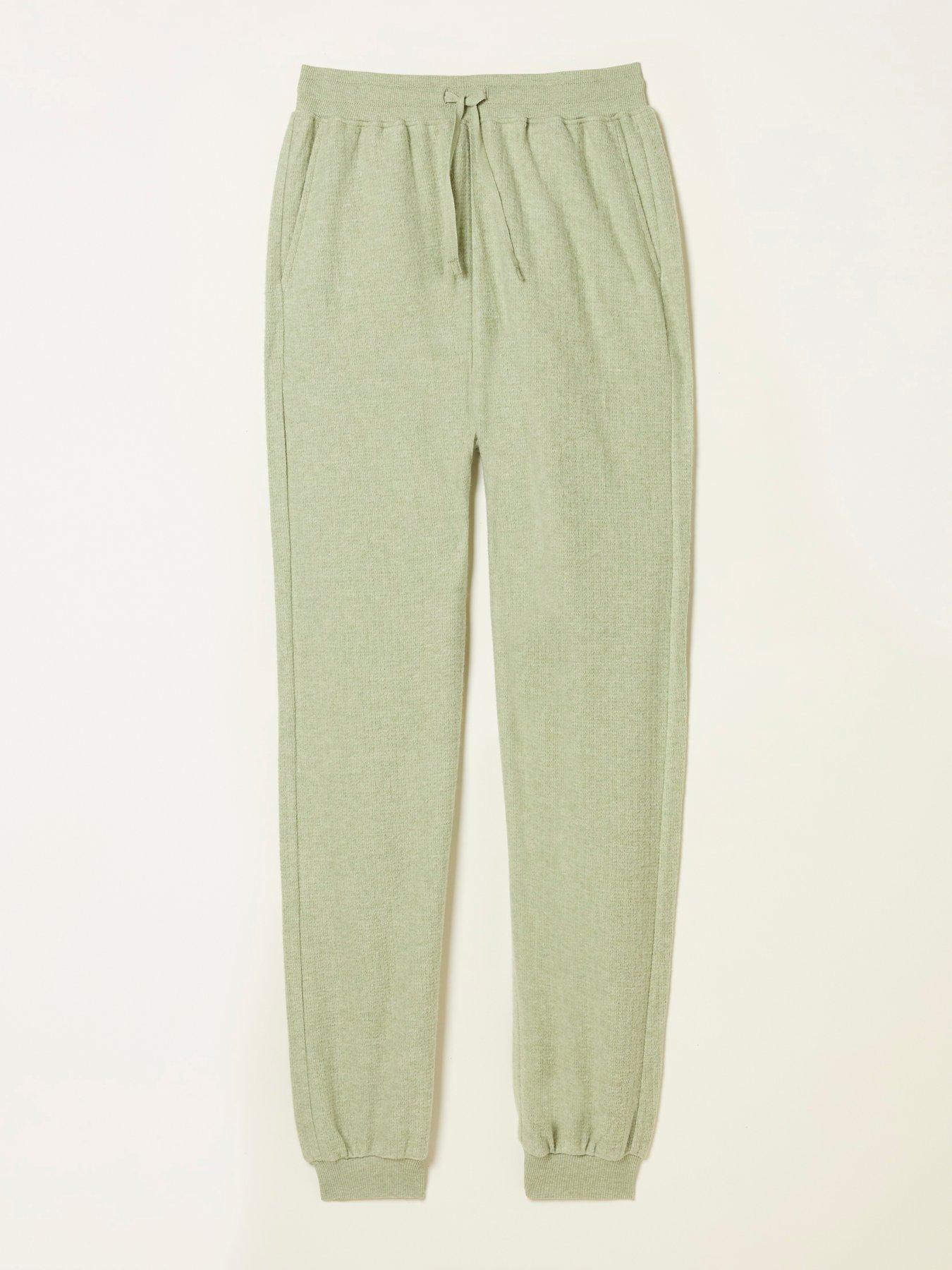  image of fatface-cuffed-lounge-bottom-green