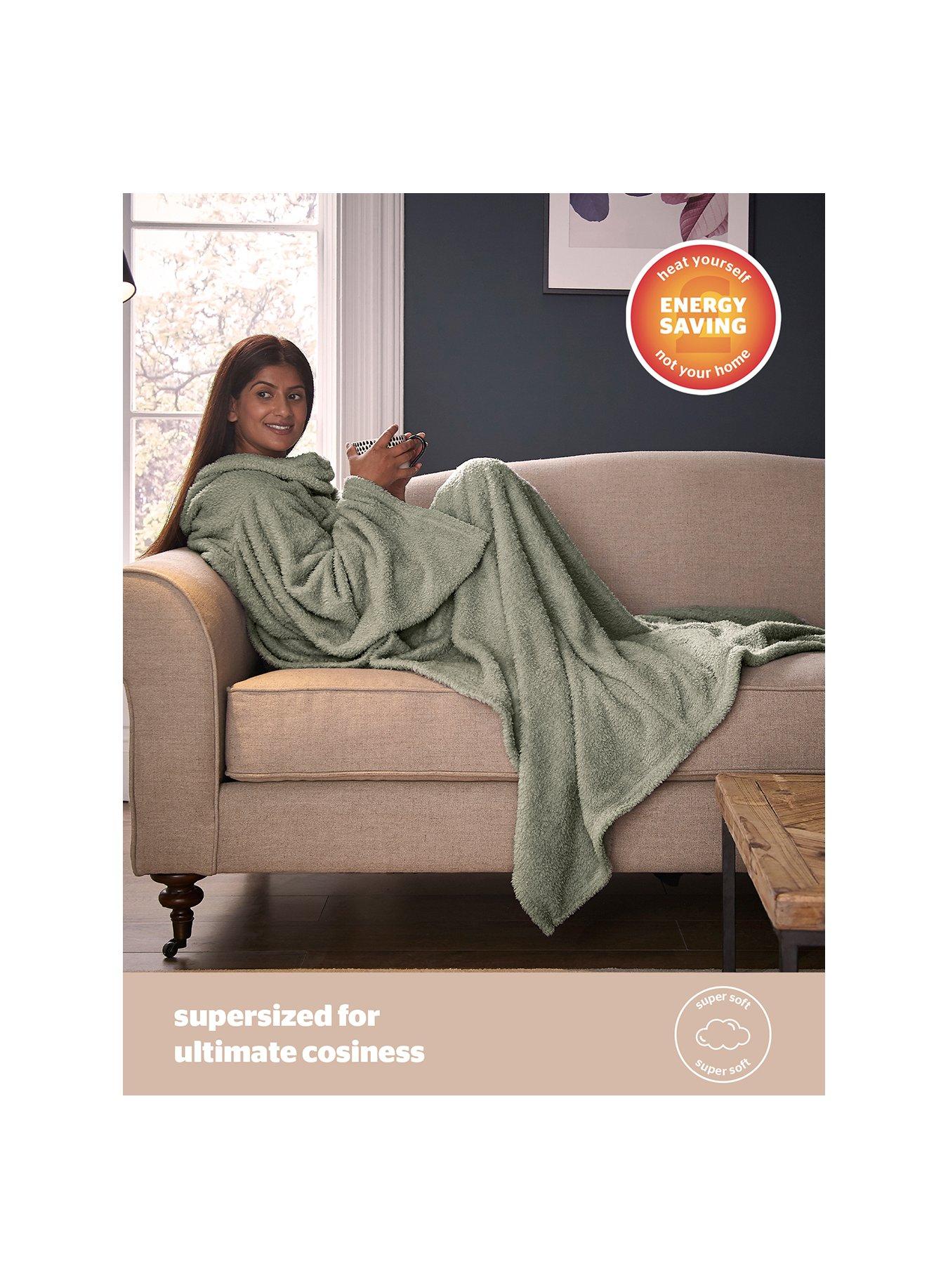  image of silentnight-snugsie-wearable-tv-blanket-sage