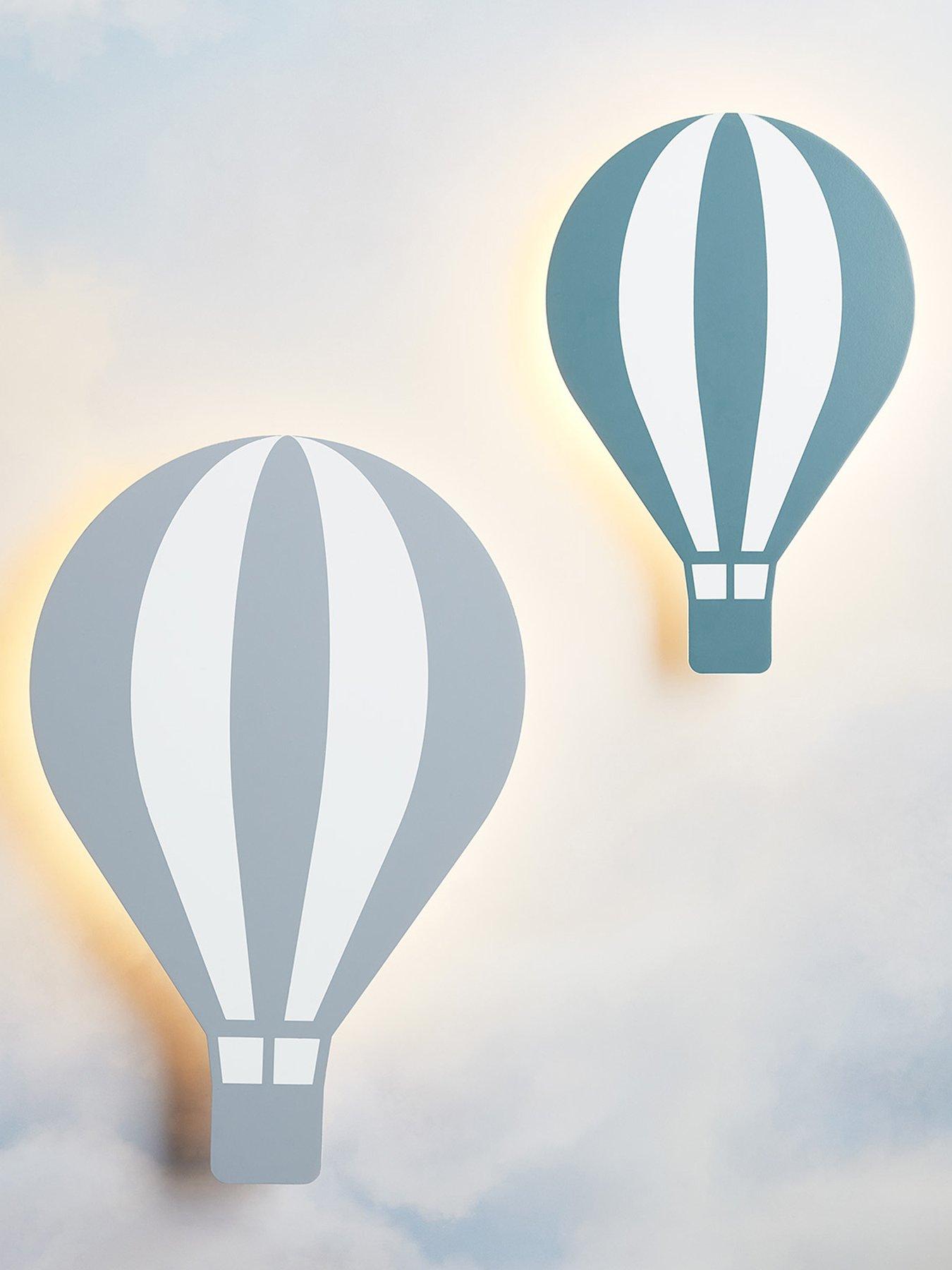 Lights4Fun Hot Air Balloon Children's Wall Light Duo
