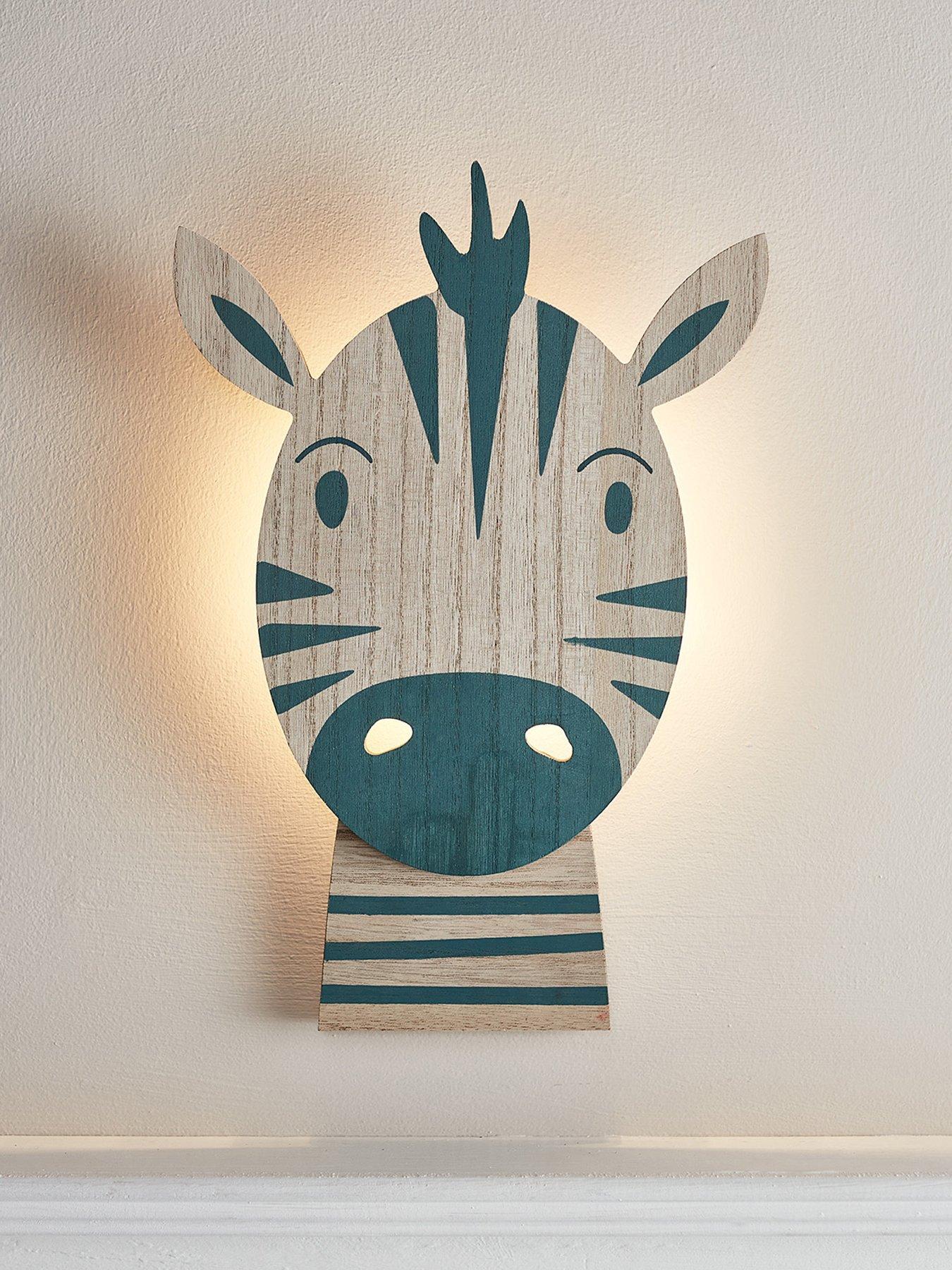 Lights4Fun Zebra Children's Wall Light