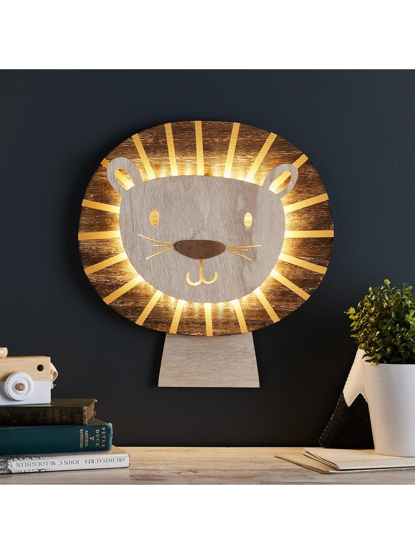 Image 3 of 6 of Lights4Fun Lion Children's Wall Light