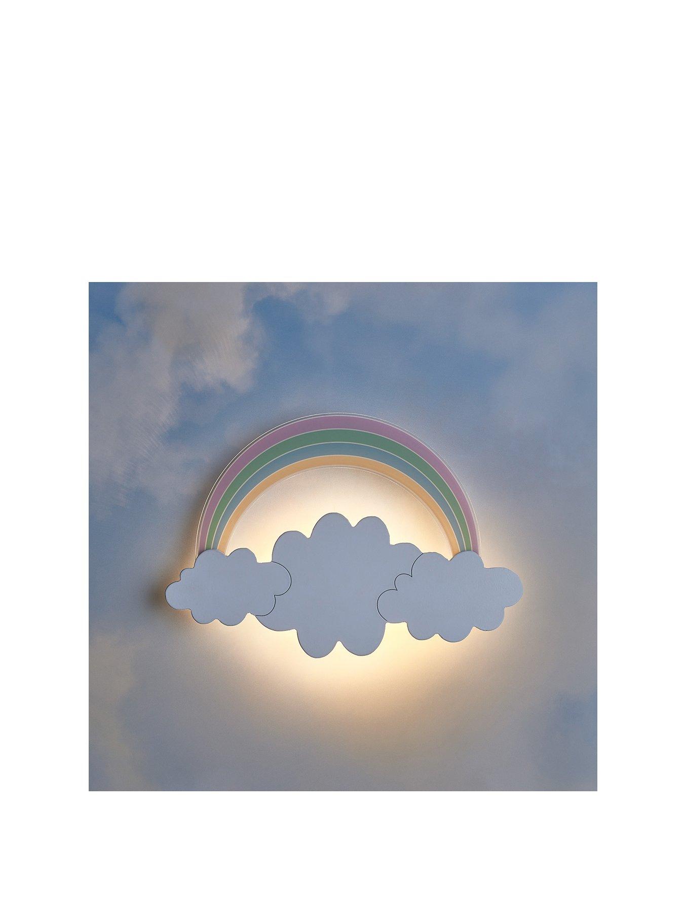 Image 2 of 2 of Lights4Fun Rainbow &amp; Cloud Wall Light