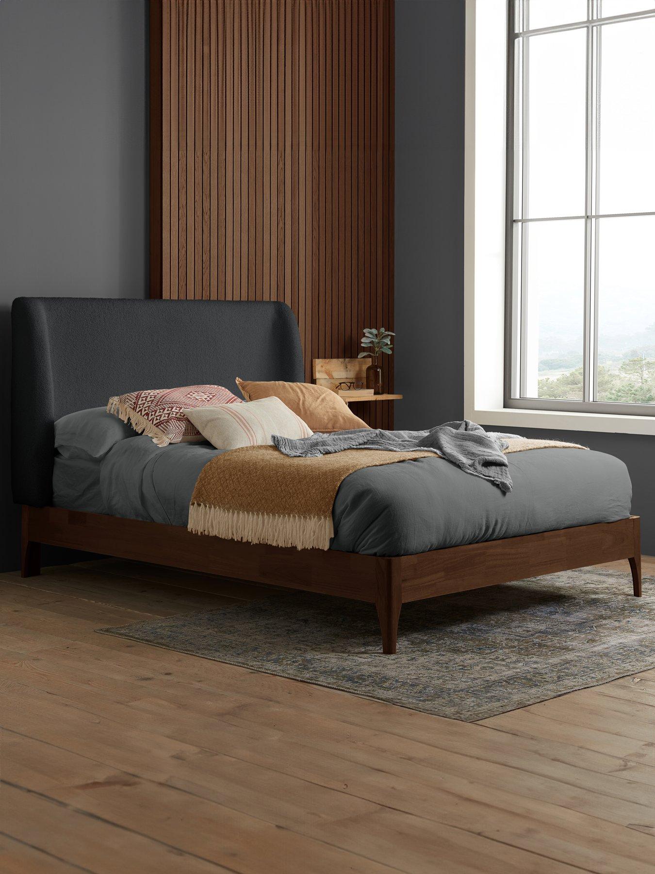undefined Halfden Bed - Grey