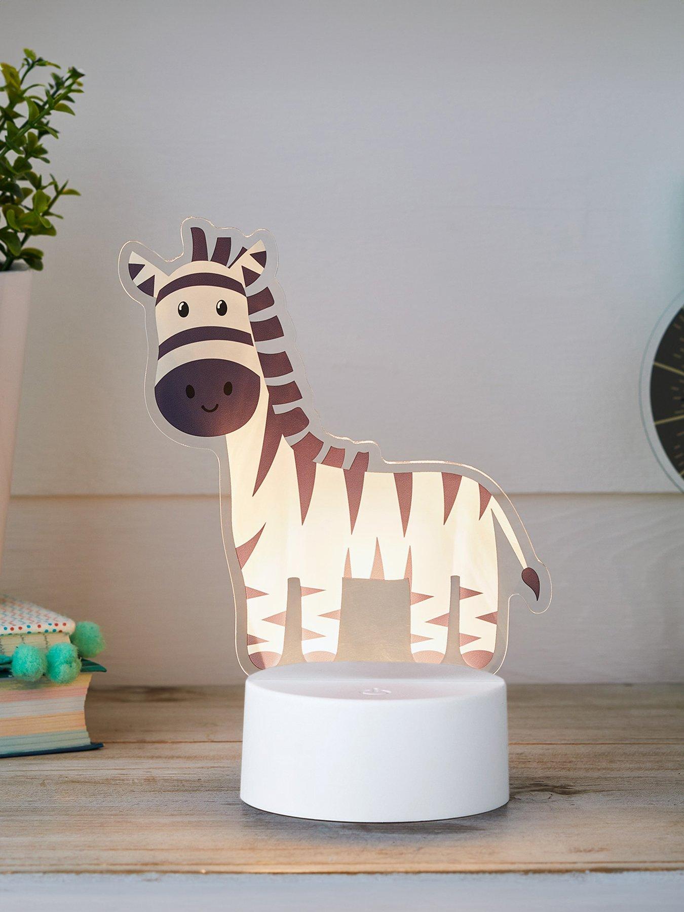Lights4Fun 2-in-1 Lion  &  Zebra USB Children's Light