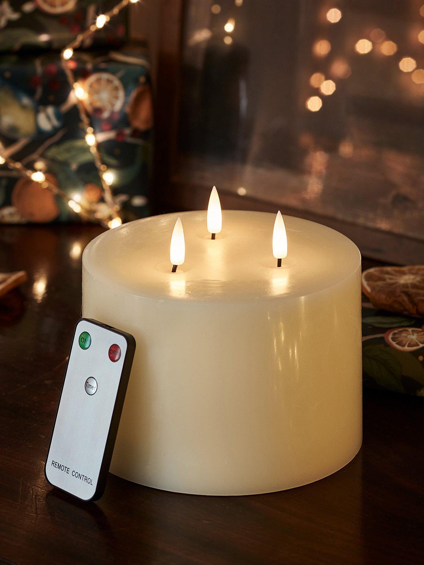 lights4fun-truglow-ivory-led-3-wick-candle