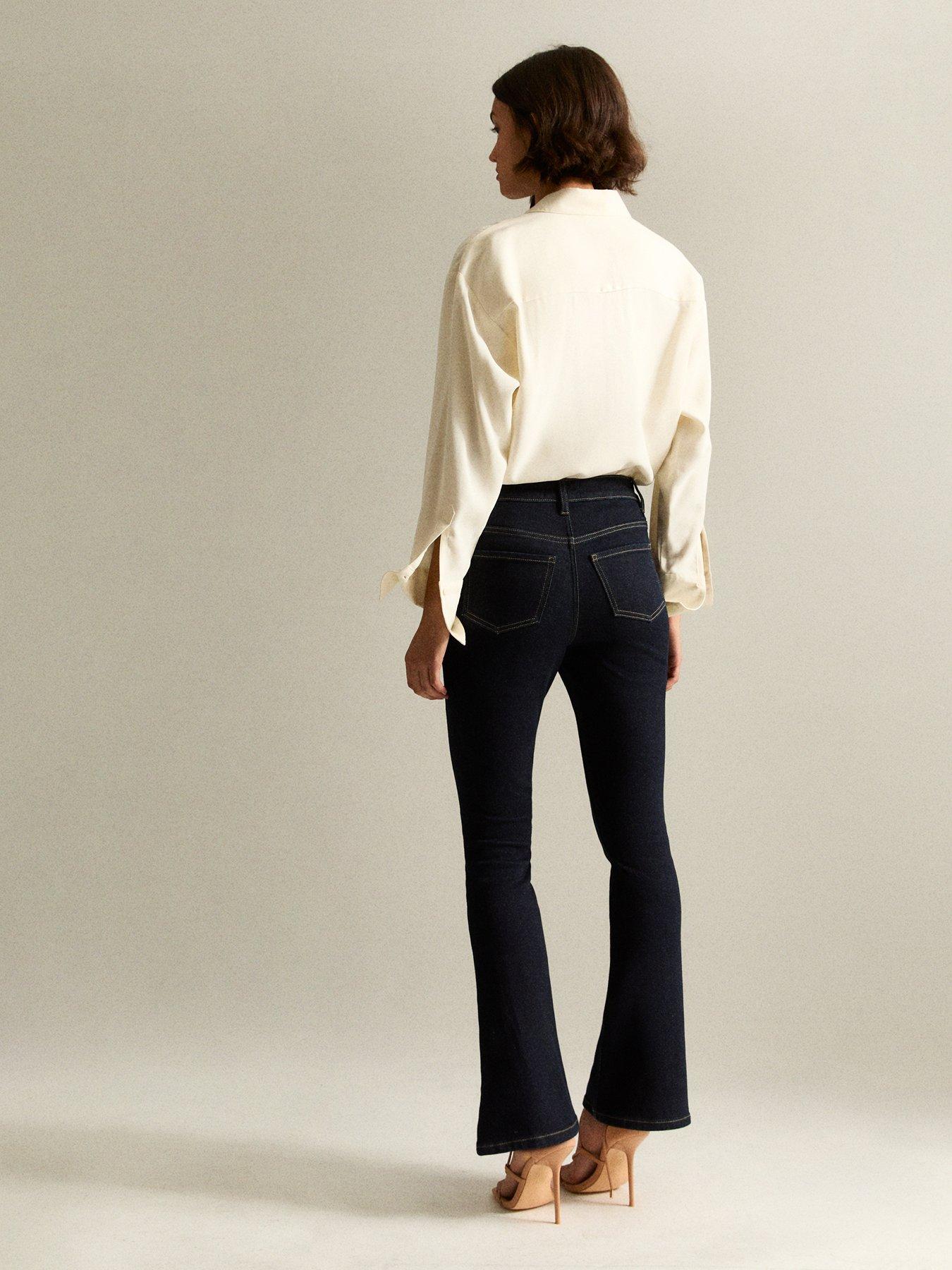 stillFront image of new-look-montana-crease-front-flare-jeans-blue