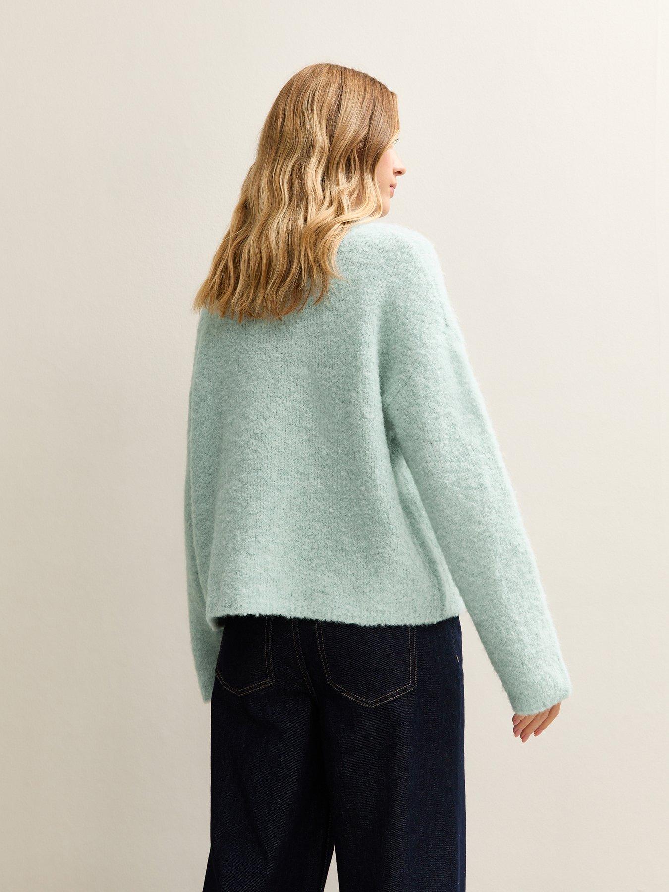 Image 2 of 6 of New Look Mint Green Boucle Knit Jumper
