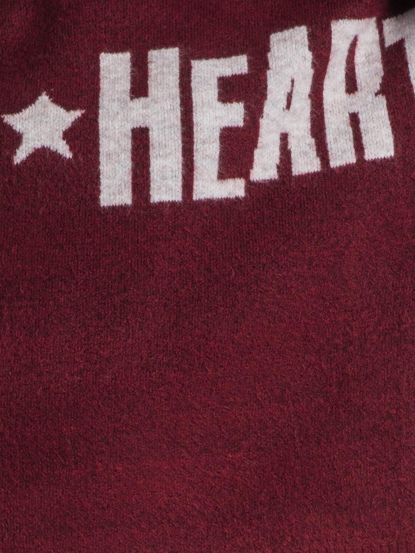 Image 6 of 6 of Religion Hatty Wild Heart Overszied Jumper - Red