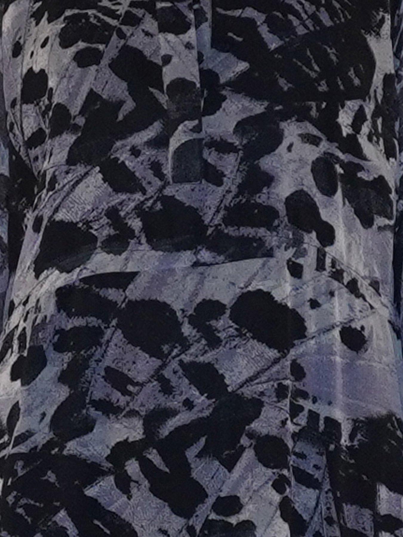  image of religion-loose-zoe-animal-print-maxi-dress-grey