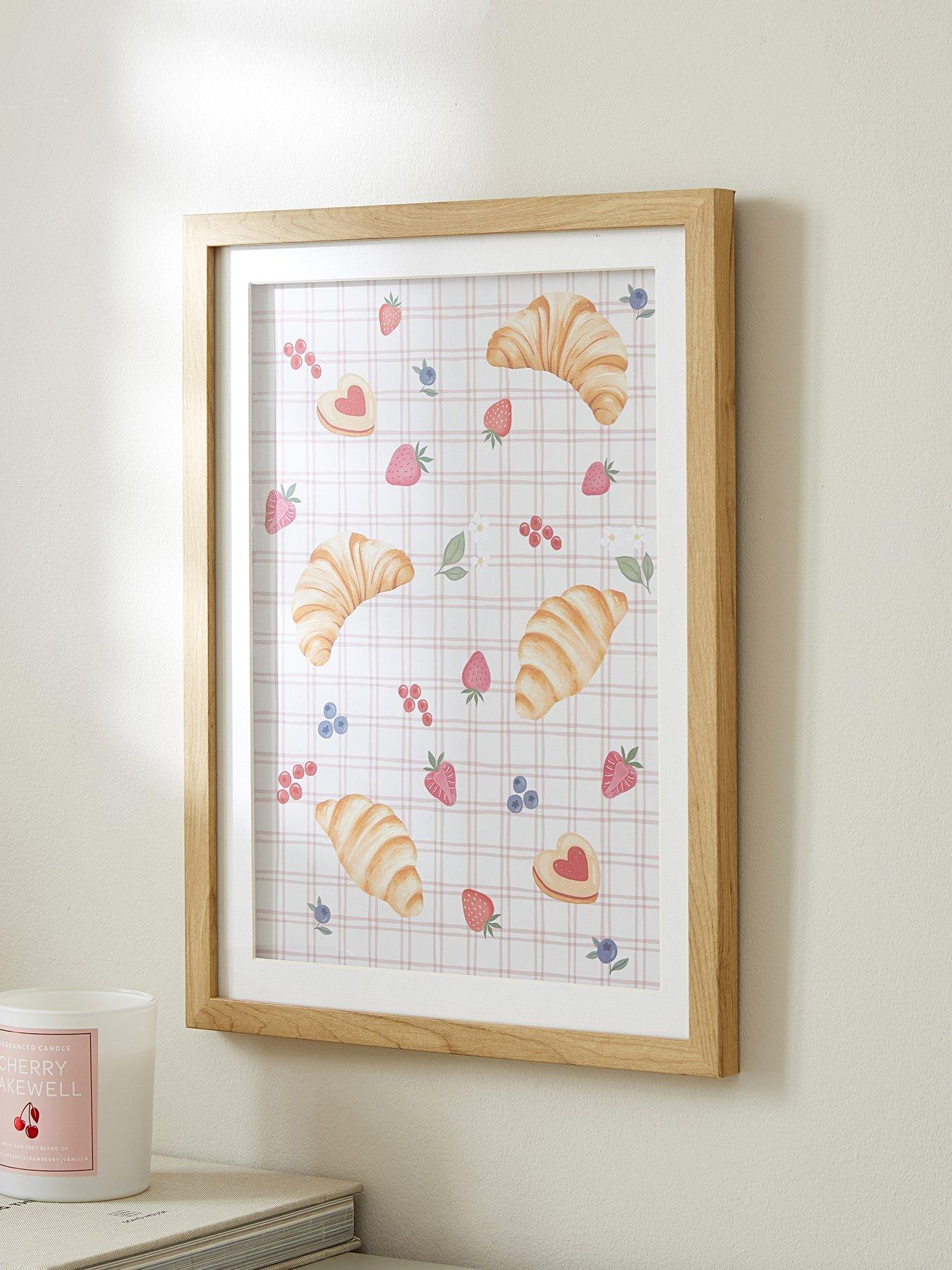 The Very Collection Croissant Print Framed Wall Art - FSC® Certified