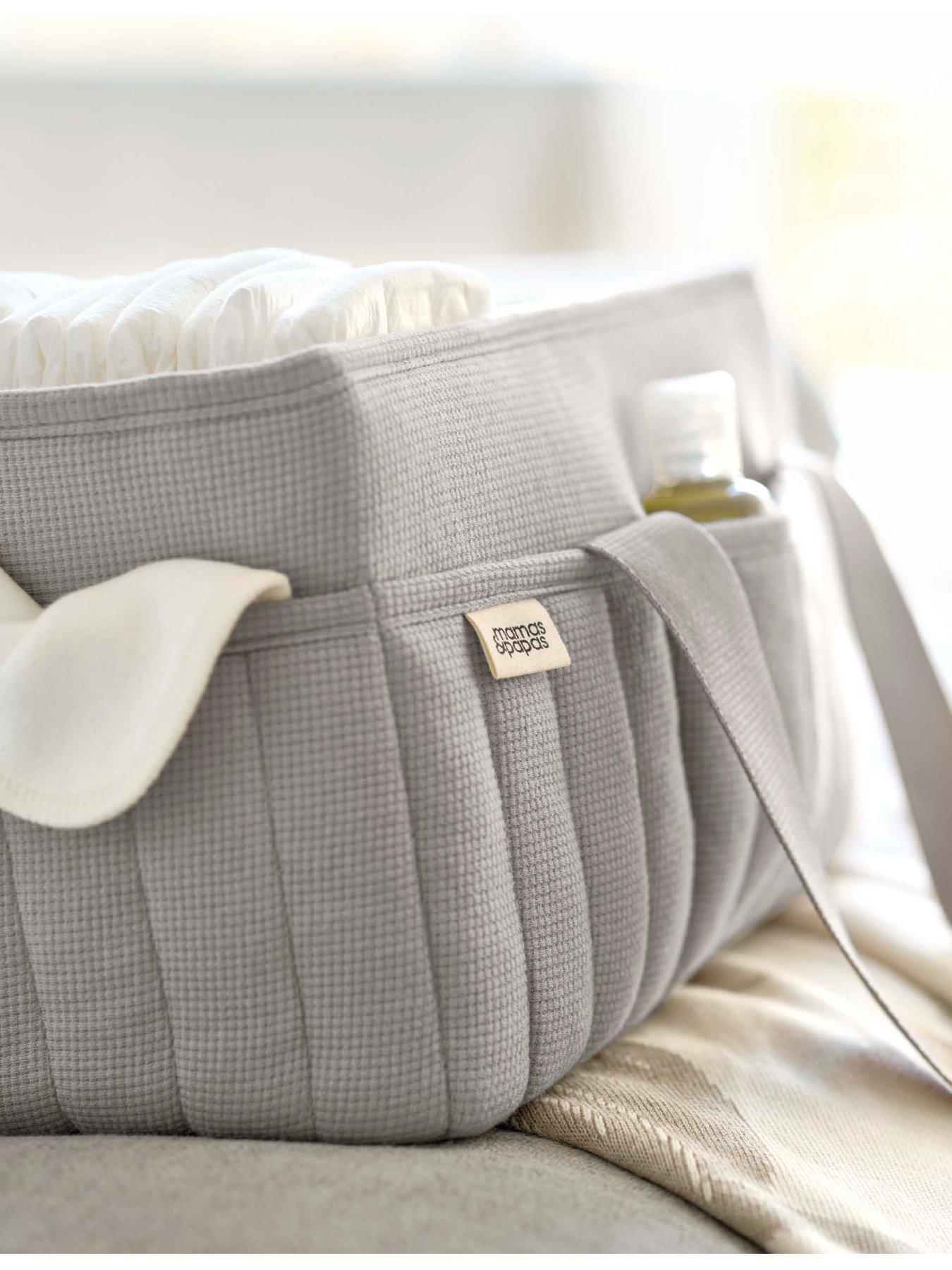 Image 3 of 7 of Mamas & Papas Nappy Caddy - Grey Waffle