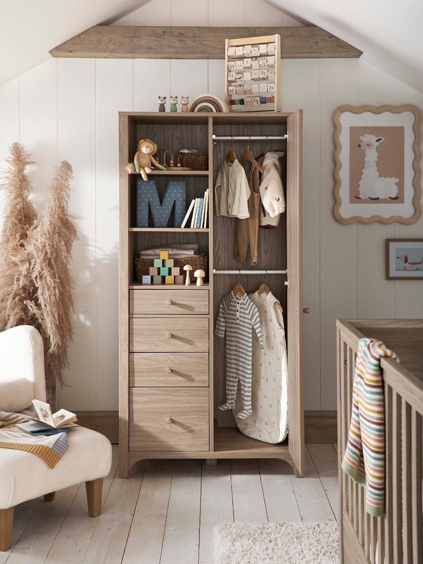 undefined Barton Wardrobe - Natural Oak
