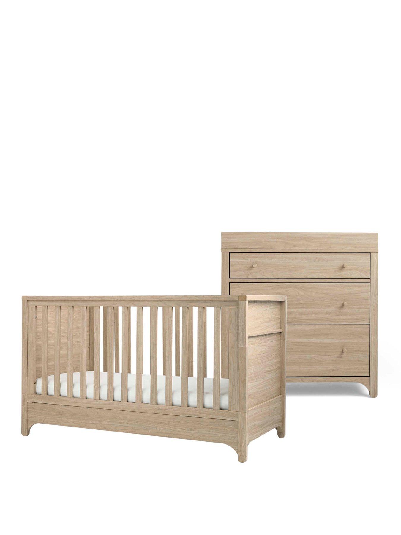  image of mamas-papas-barton-set-cotbed-amp-dresser
