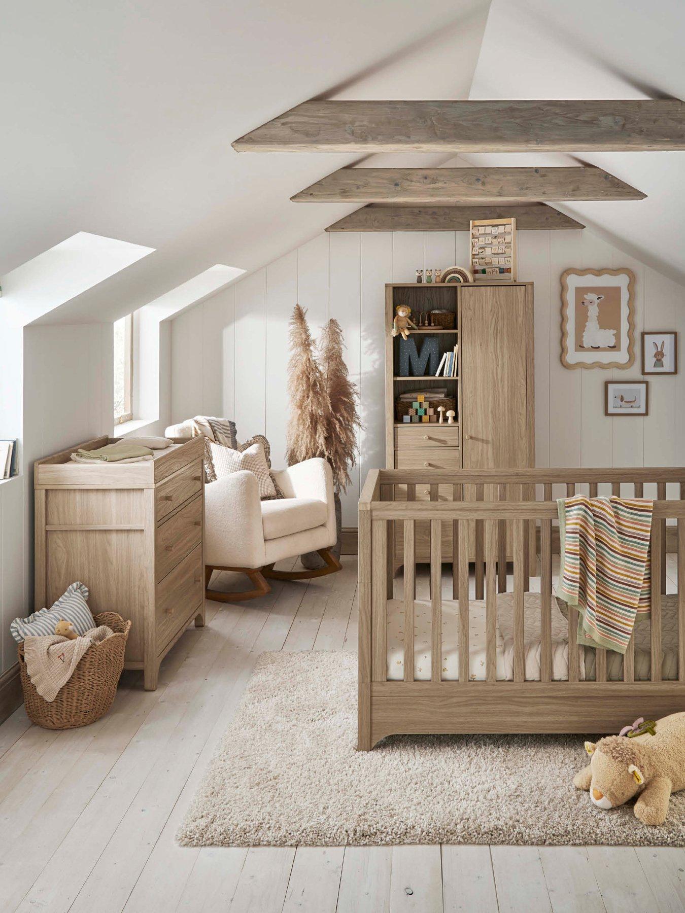 undefined Barton Range (Cotbed, Dresser & Wardrobe)  - Natural Oak