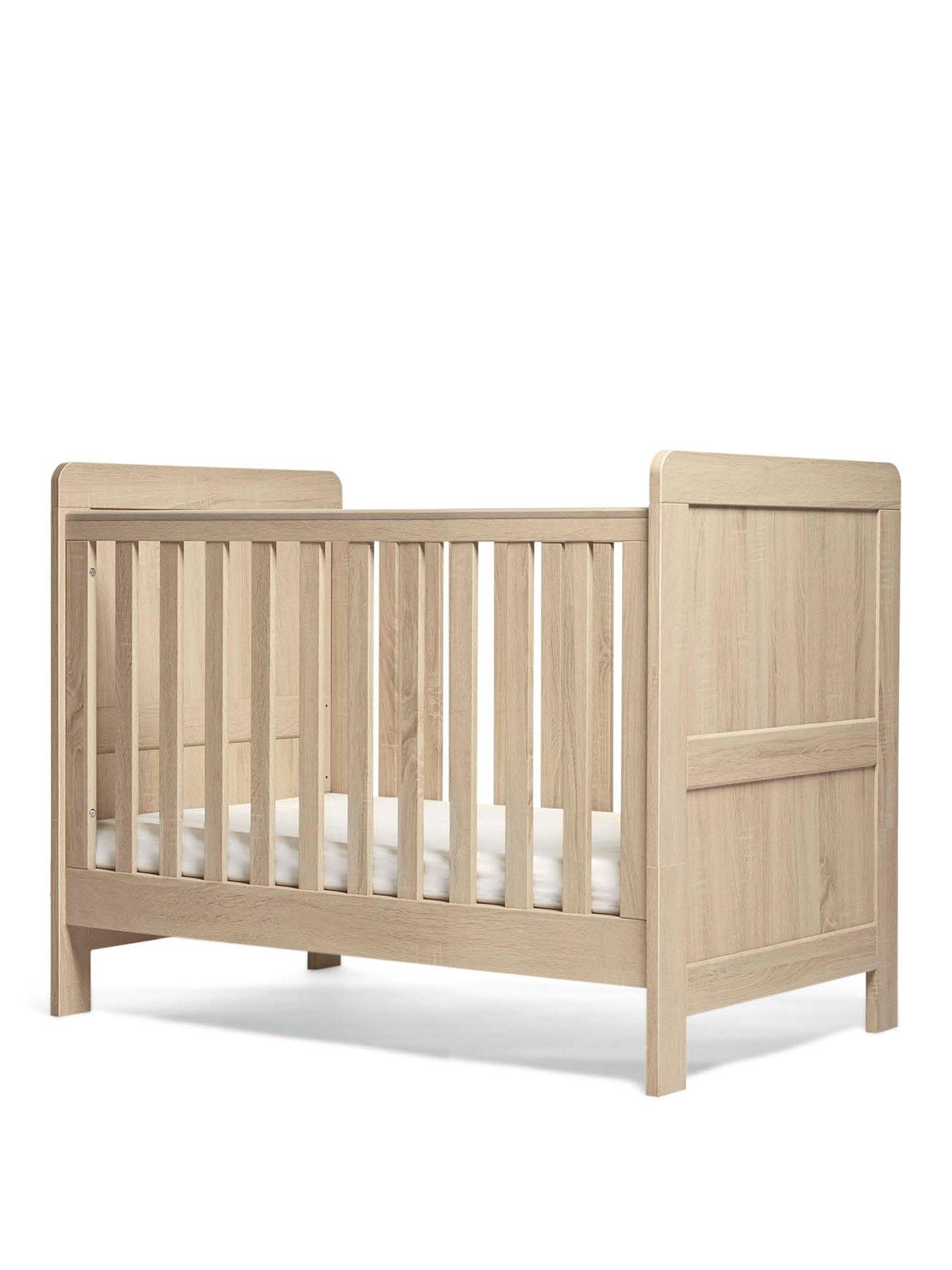  image of mamas-papas-atlas-small-cotbed-light-oak